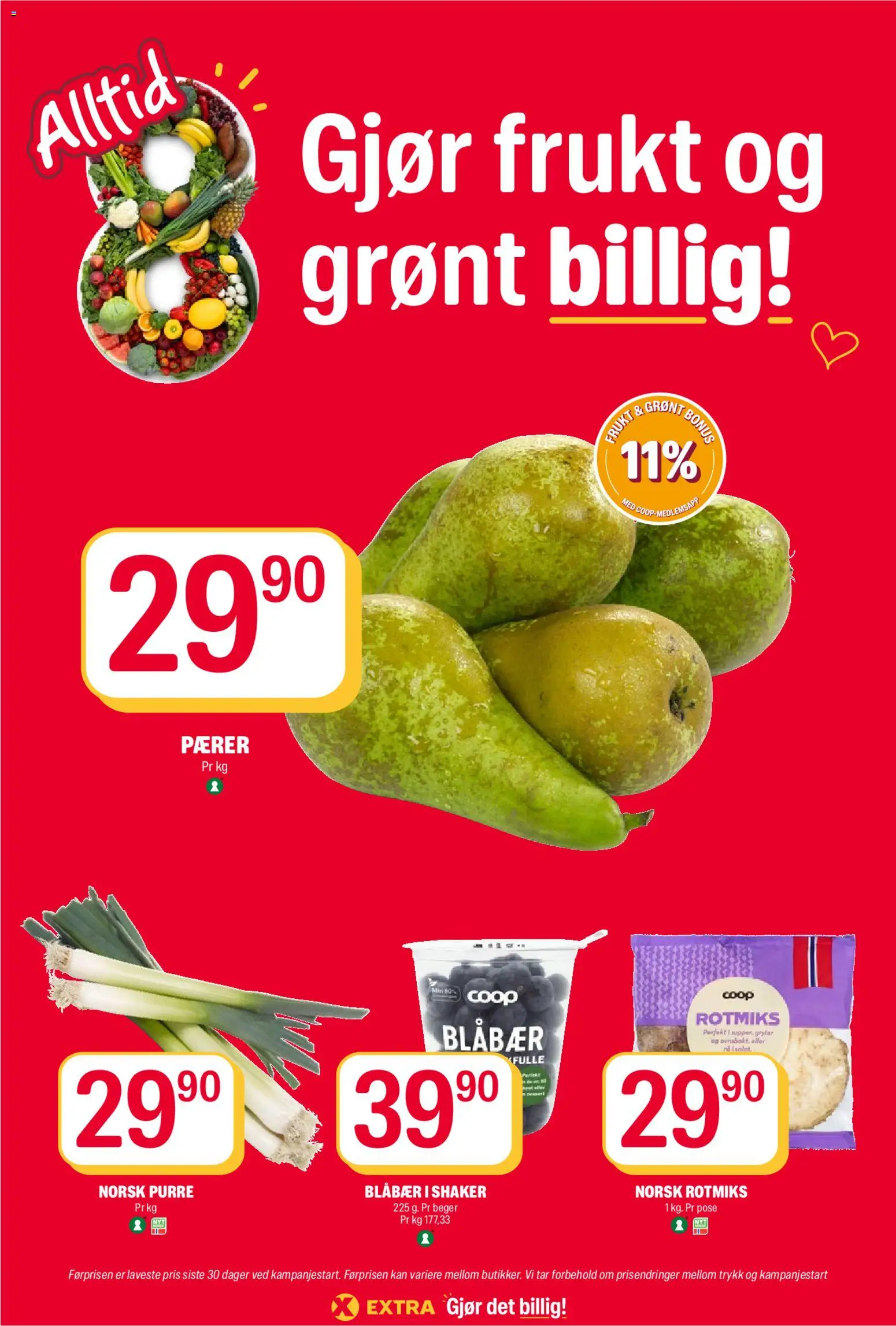 {H1} | Side: 10 | Produkter: Frukt, Blåbær, Ved, 1