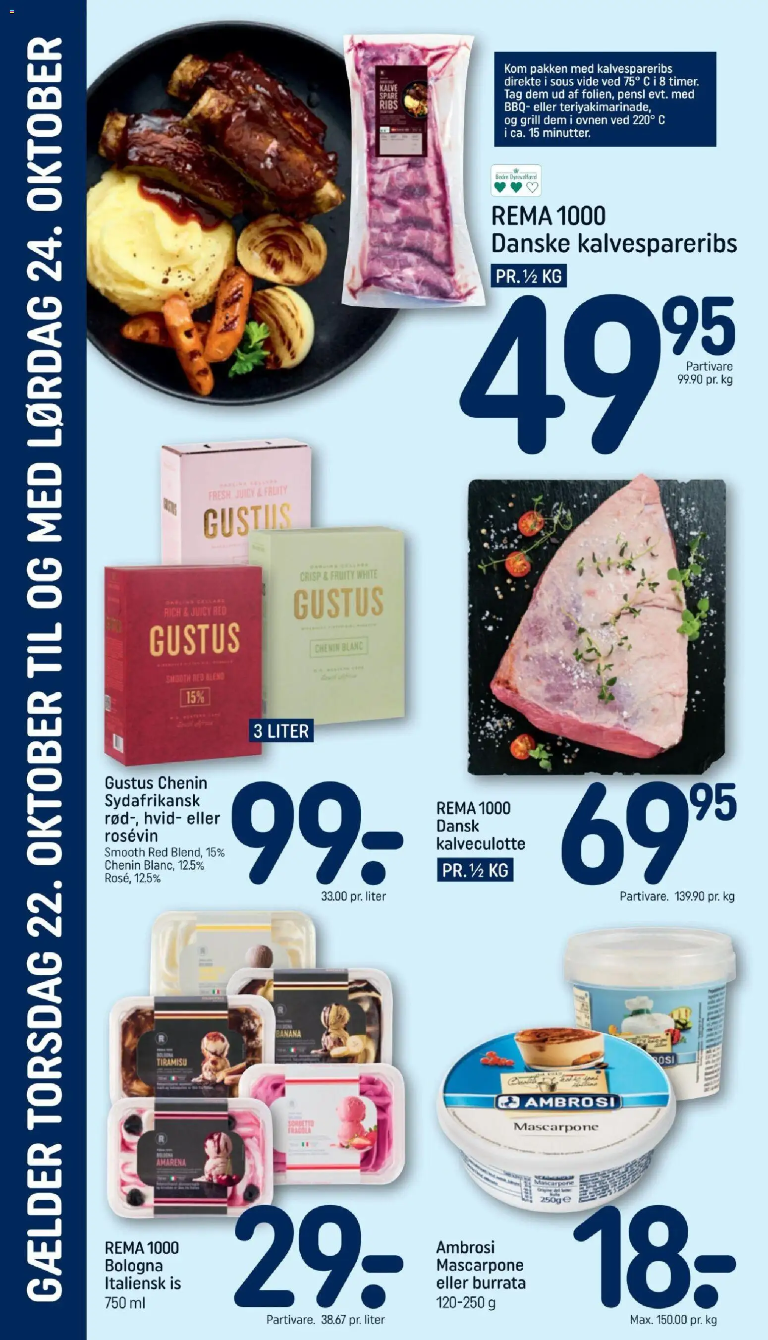 Rema 1000 tilbudsavis – gyldig fra 18/10/2026 | Side: 23 | Produkter: Ribs, Tiramisu, Is, Grill