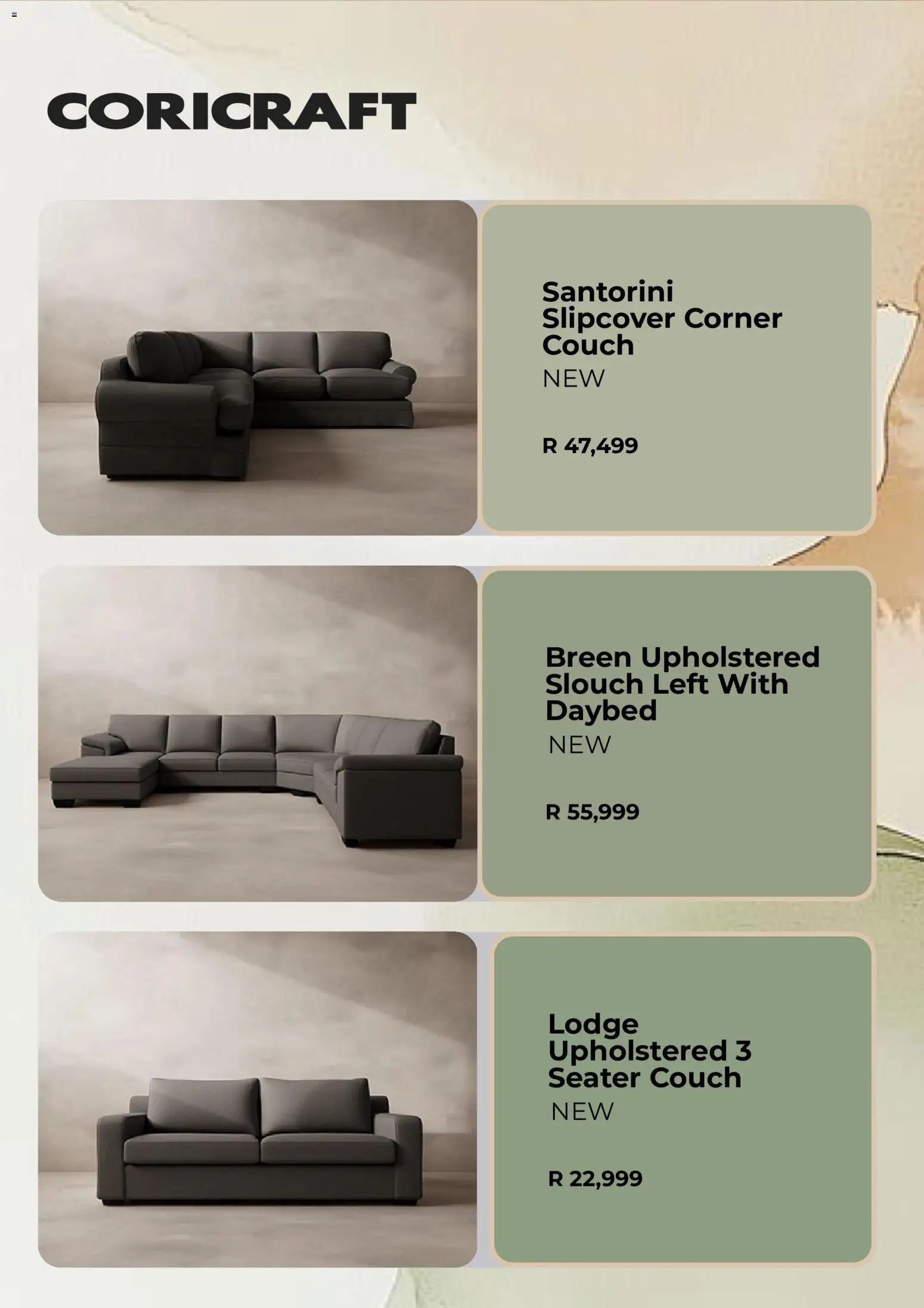 New Coricraft catalogue – valid from 03/09/2026 | Page: 3 | Products: Seater, Couch