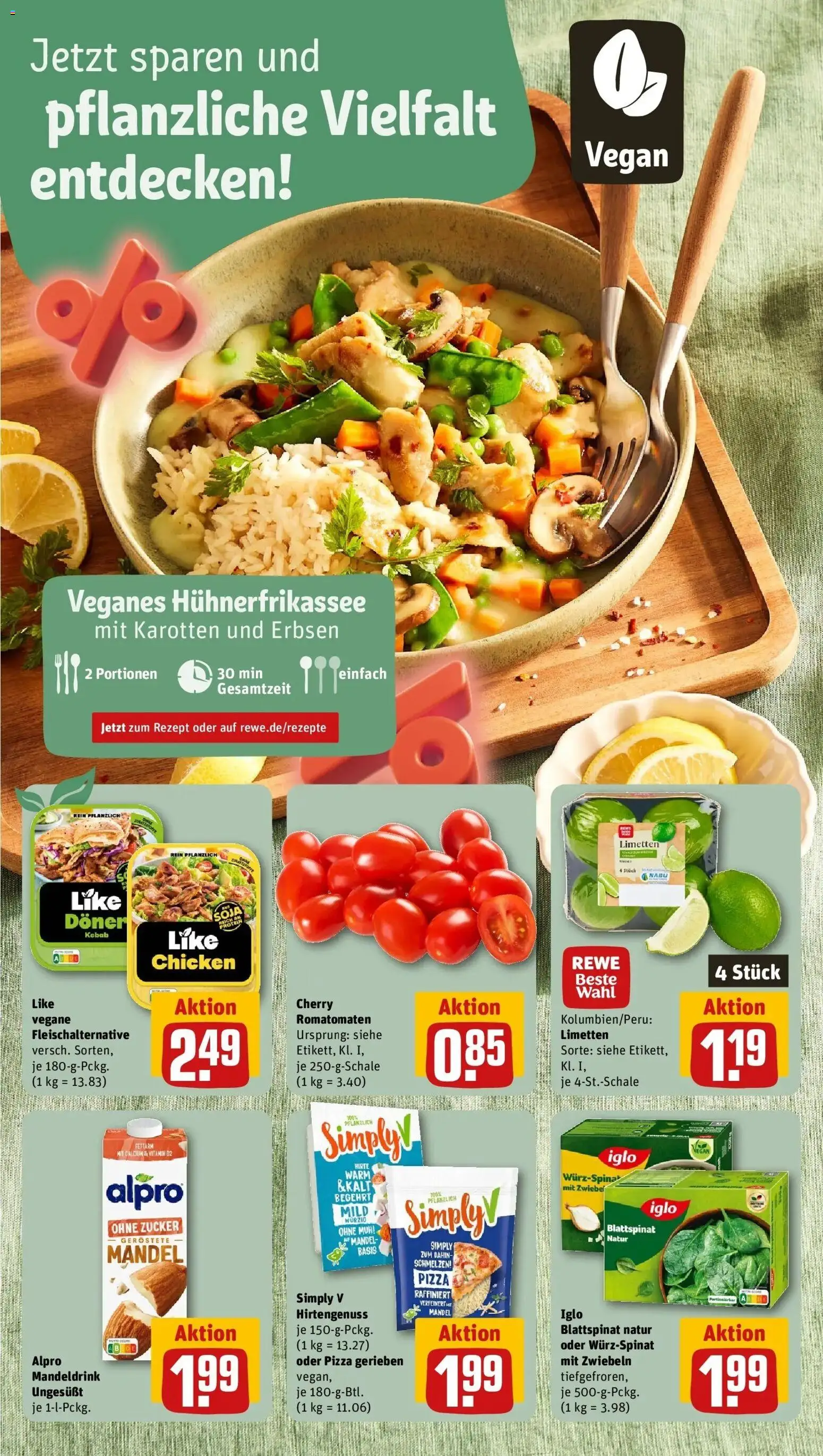 REWE Prospekt ab 24.08.2026 zum Blättern » Angebote | Seite: 4 | Produkte: Iglo, Zwiebeln, Alpro, Zucker