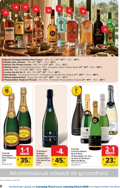 Carrefour folder week 24 - Voorbeeld van een folder van Carrefour, geldig van 10.06.2026 | Pagina: 8 | Producten: Gin, Whisky