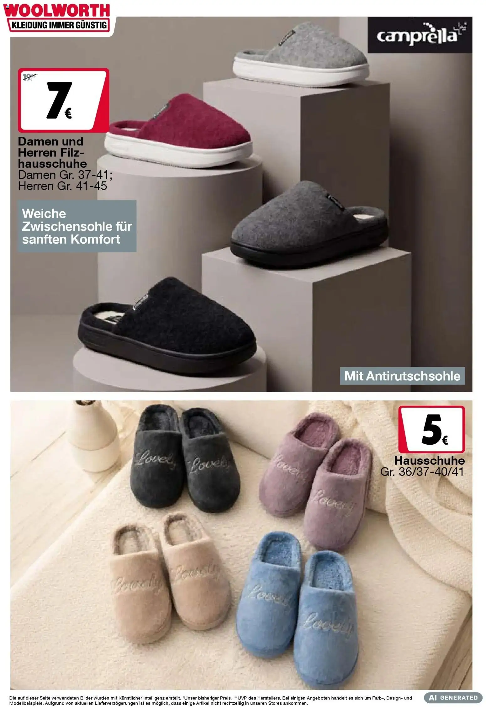 Woolworth Flugblatt gültig ab 25.09.2026 | Seite: 27 | Produkte: Hausschuhe