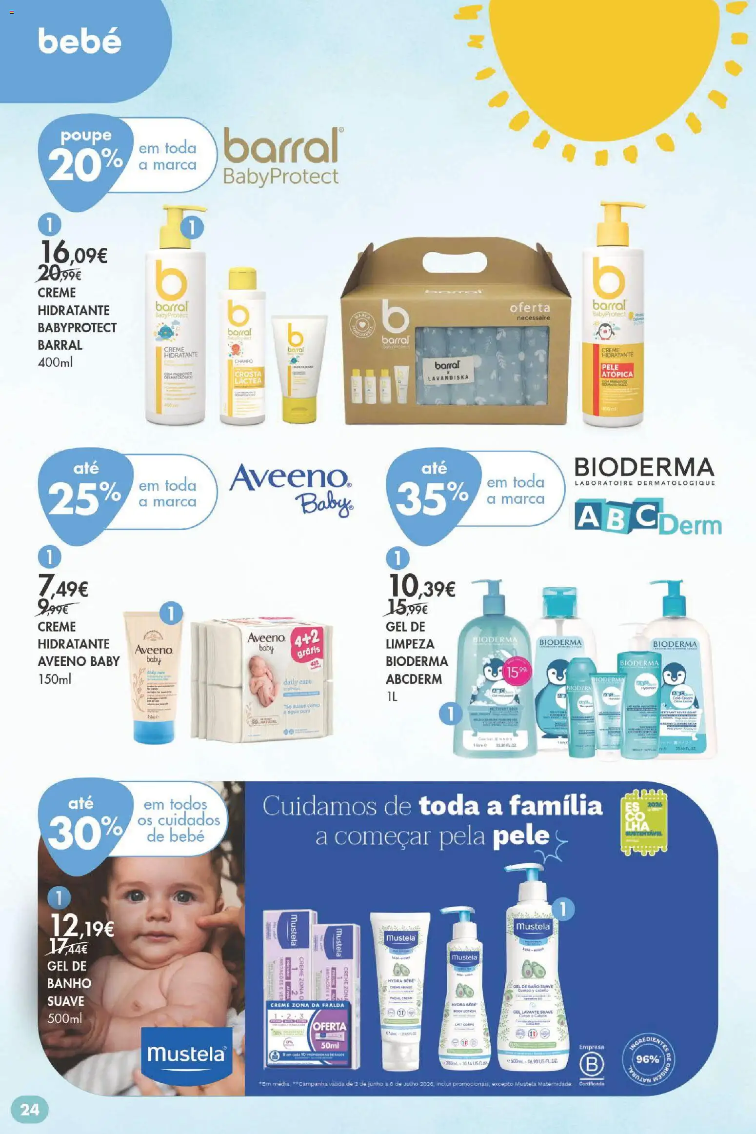 Pingo Doce Bem Estar Verão Lojas │ válido de 02/07/2026 | Página: 24 | Produtos: Necessaire, Banho, Creme