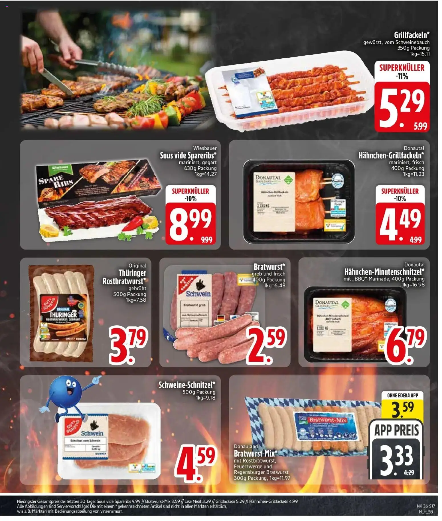 Edeka Prospekt Sauerlach (ab 31.08.2026) » Angebote Online | Seite: 19 | Produkte: Schweinebauch, Bratwurst, Spare ribs, Like meat