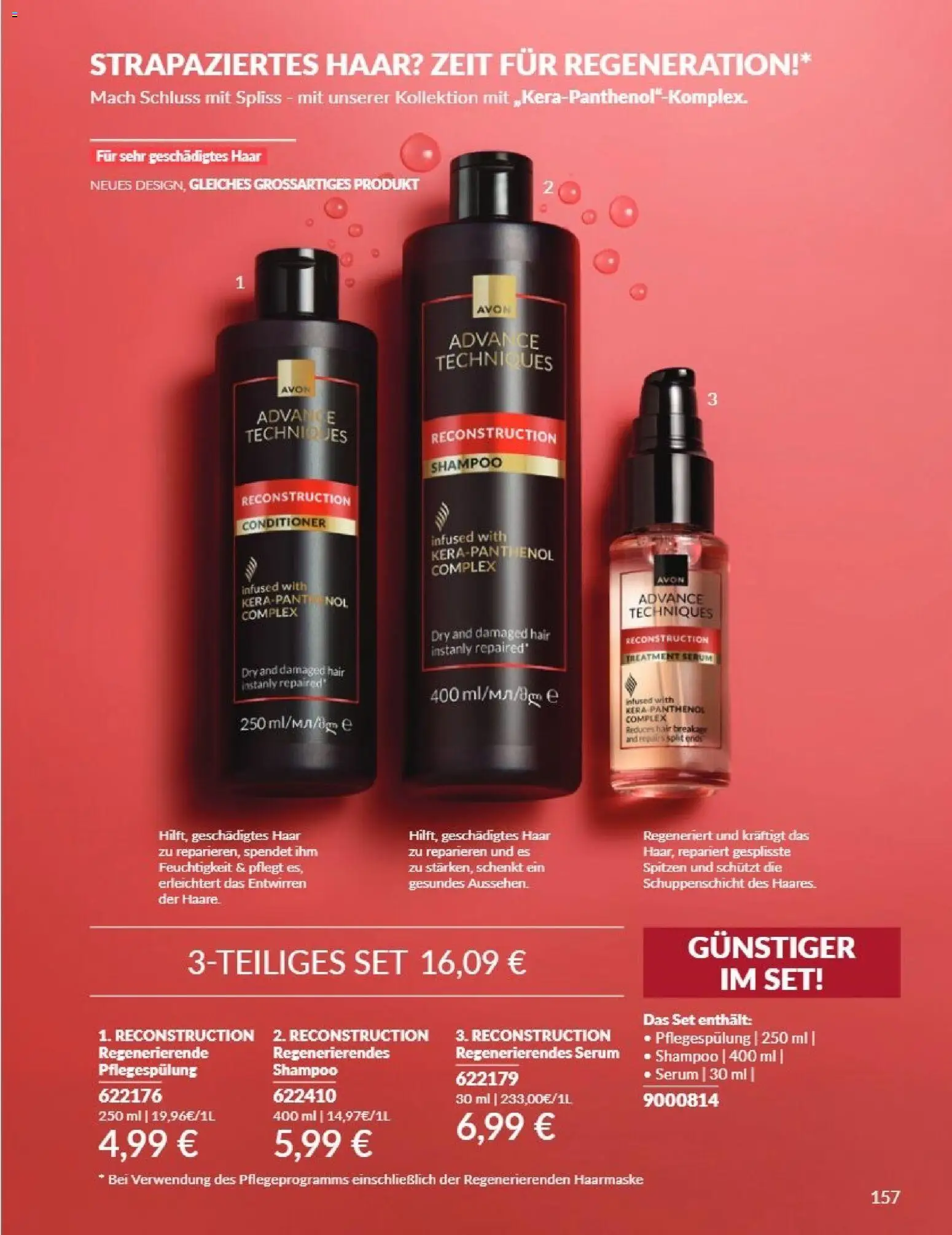 AVON Katalog September 2026 – gültig ab 01.09.2026 | Seite: 153 | Produkte: Shampoo, Haarmaske, Serum