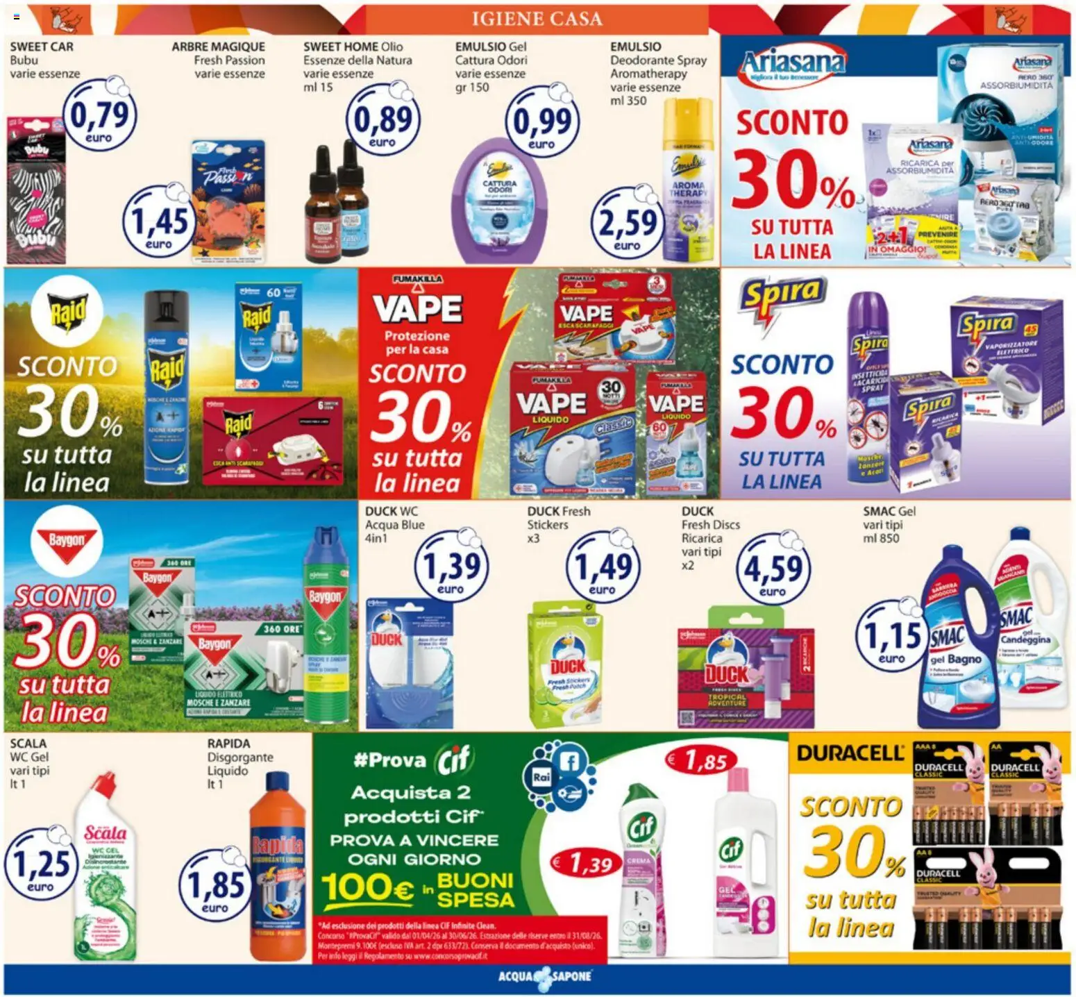 Volantino Acqua e Sapone del 18.05.2026 | Pagina: 12 | Prodotti: Crema, Deodorante, Acqua, Scala