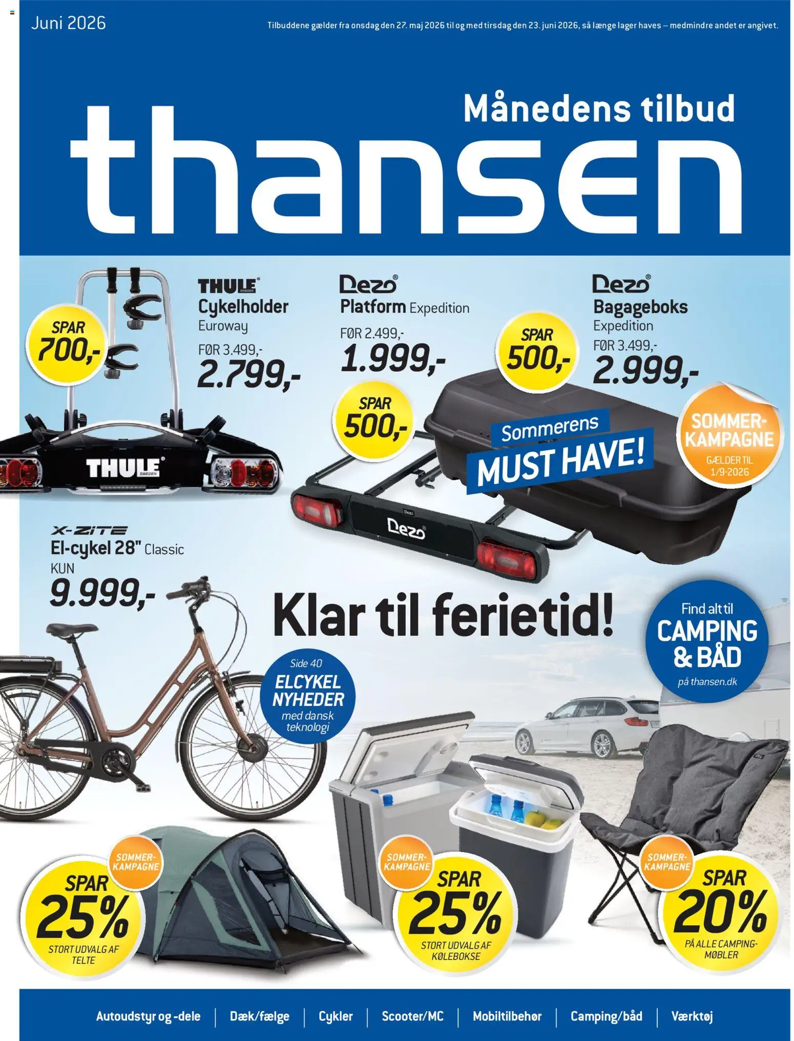 Thansen tilbudsavis – gyldig fra 27.05.2026 | Side: 1 | Produkter: Bad