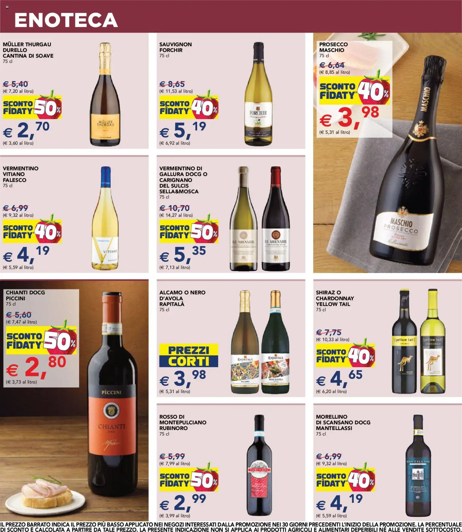 Volantino Esselunga S del 24/09/2026 | Pagina: 9 | Prodotti: Prosecco, Basso, Enoteca