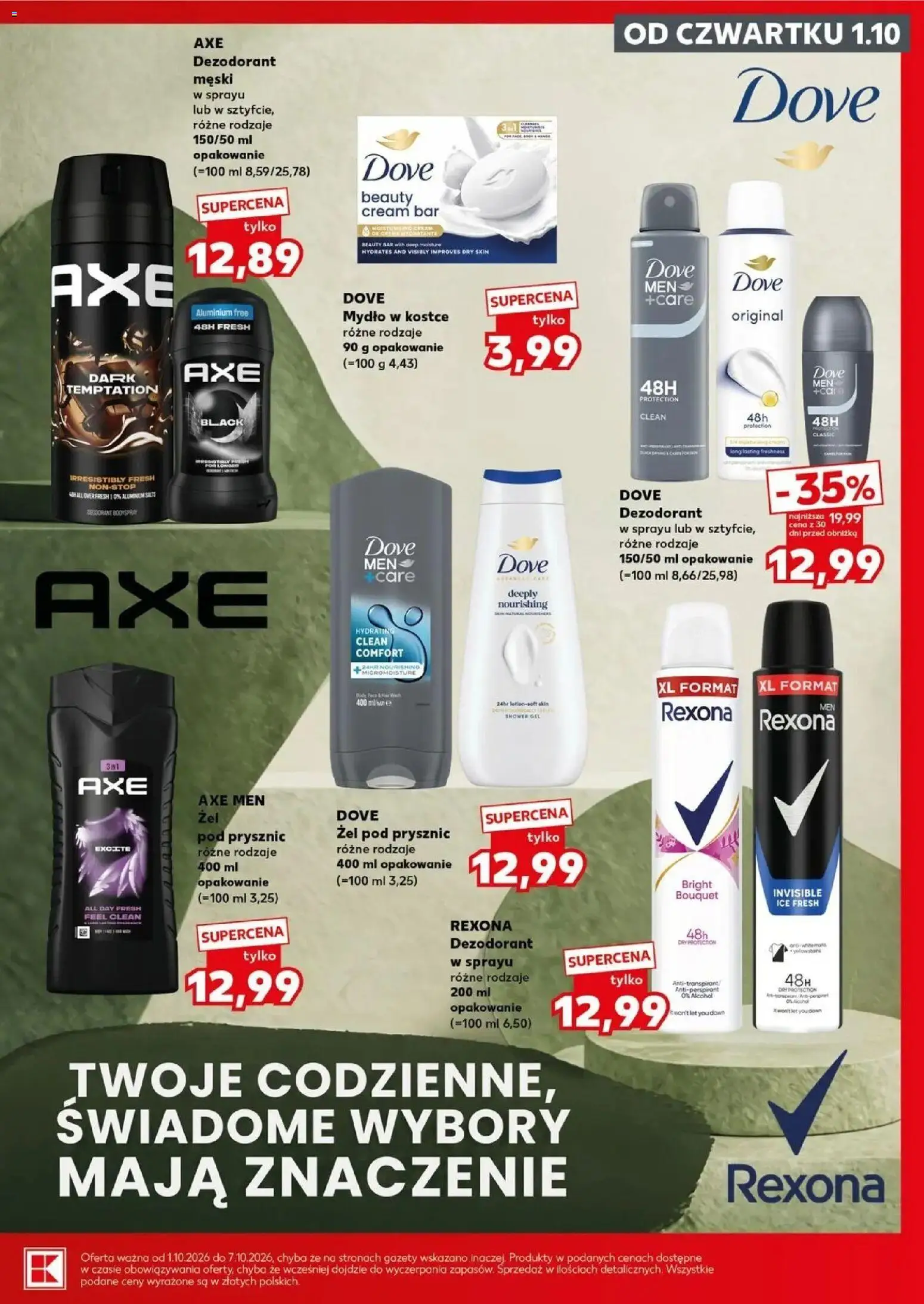 Kaufland gazetka - Super sobota od 03.10.2026 - od jutra PDF | Strona: 25 | Produkty: Prysznic, Dezodorant męski, Mydło, Żel pod prysznic