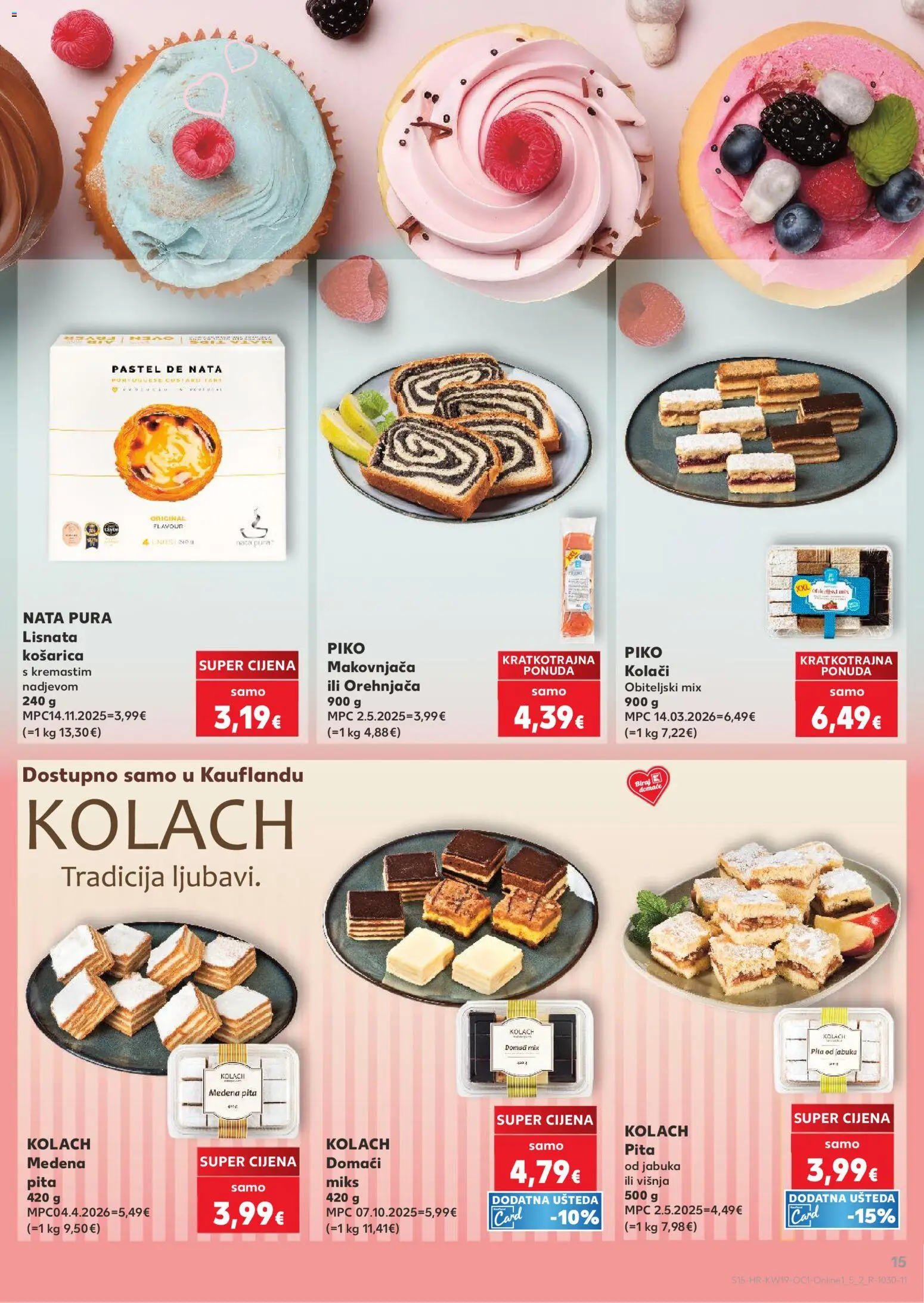 Kaufland katalog | vrijedi od 06.05.2026 | Stranica: 15 | Proizvodi: Pita, Jabuka