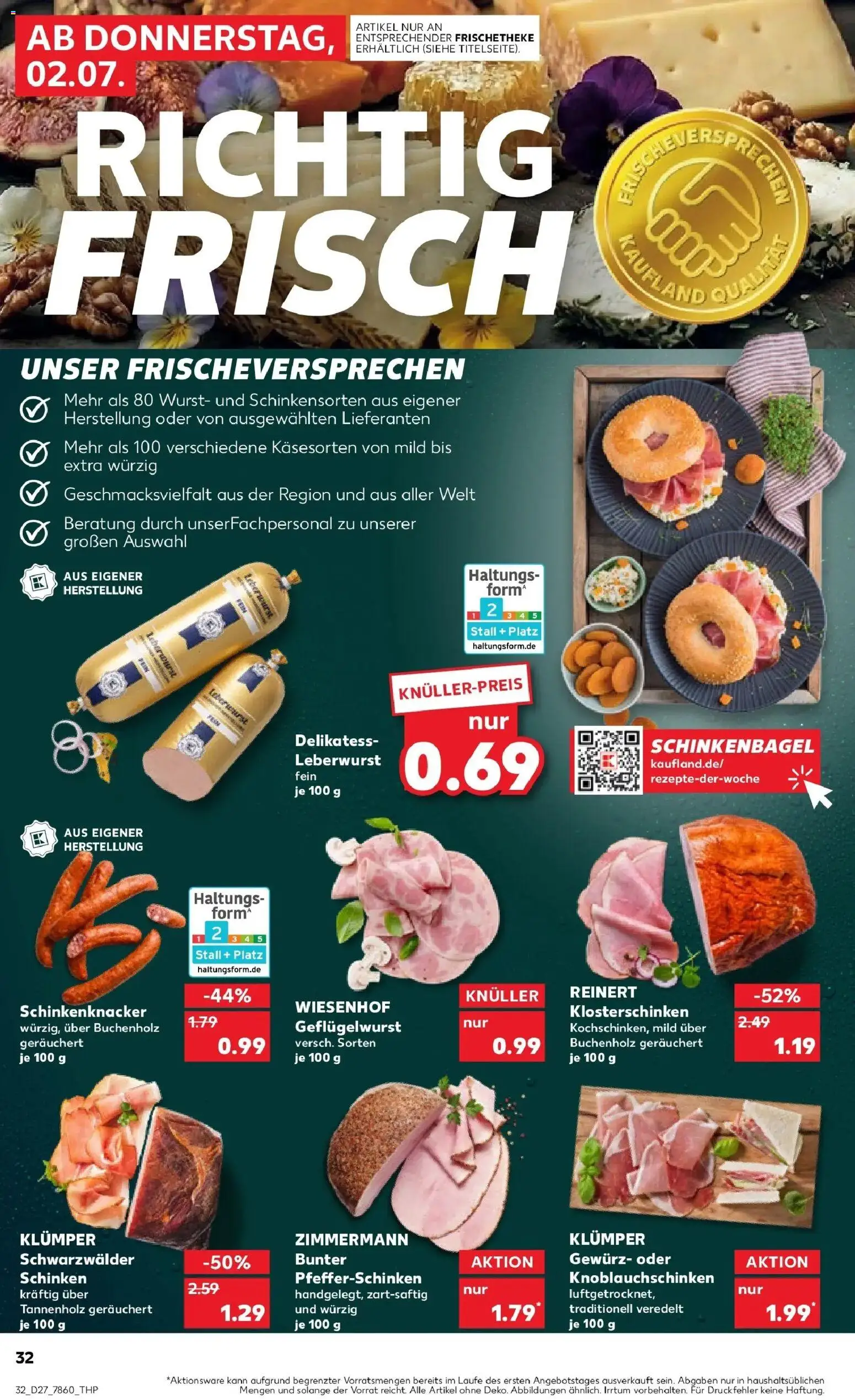 Kaufland Prospekt Peißenberg – gültig ab 29.06.2026 | Seite: 43 | Produkte: Wurst, Schinken
