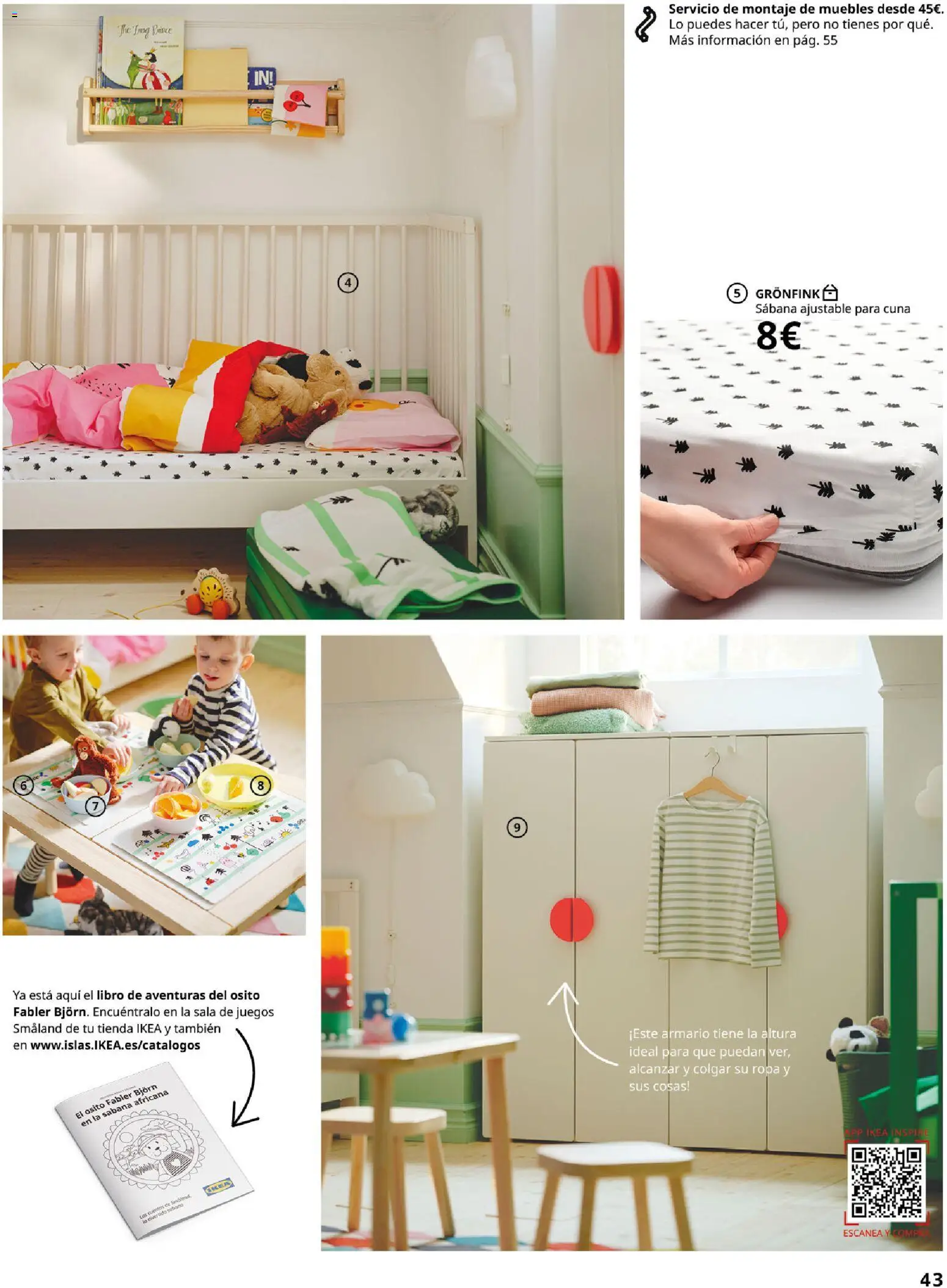 Catálogo IKEA Dormitorios │ válido desde el 01/02/2026 | Página: 43 | Productos: Ropa, Muebles, Armario, Cuna