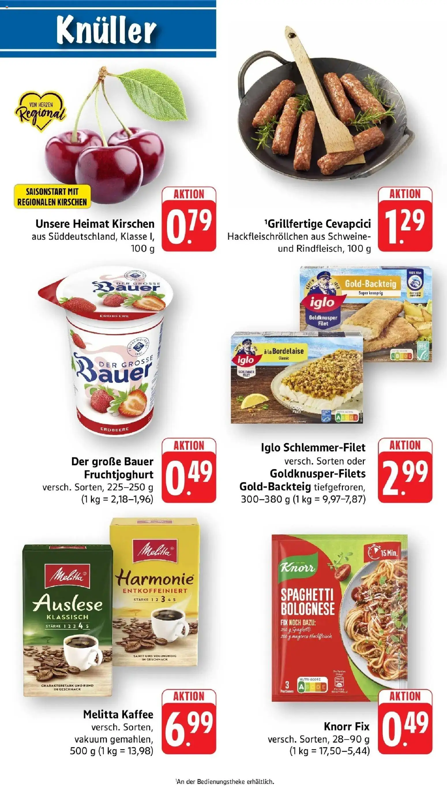 nah & gut Prospekt Offenburg-Zunsweier – gültig ab 08.06.2026 | Seite: 10 | Produkte: Melitta, Melitta kaffee, Cevapcici, Iglo schlemmerfilet