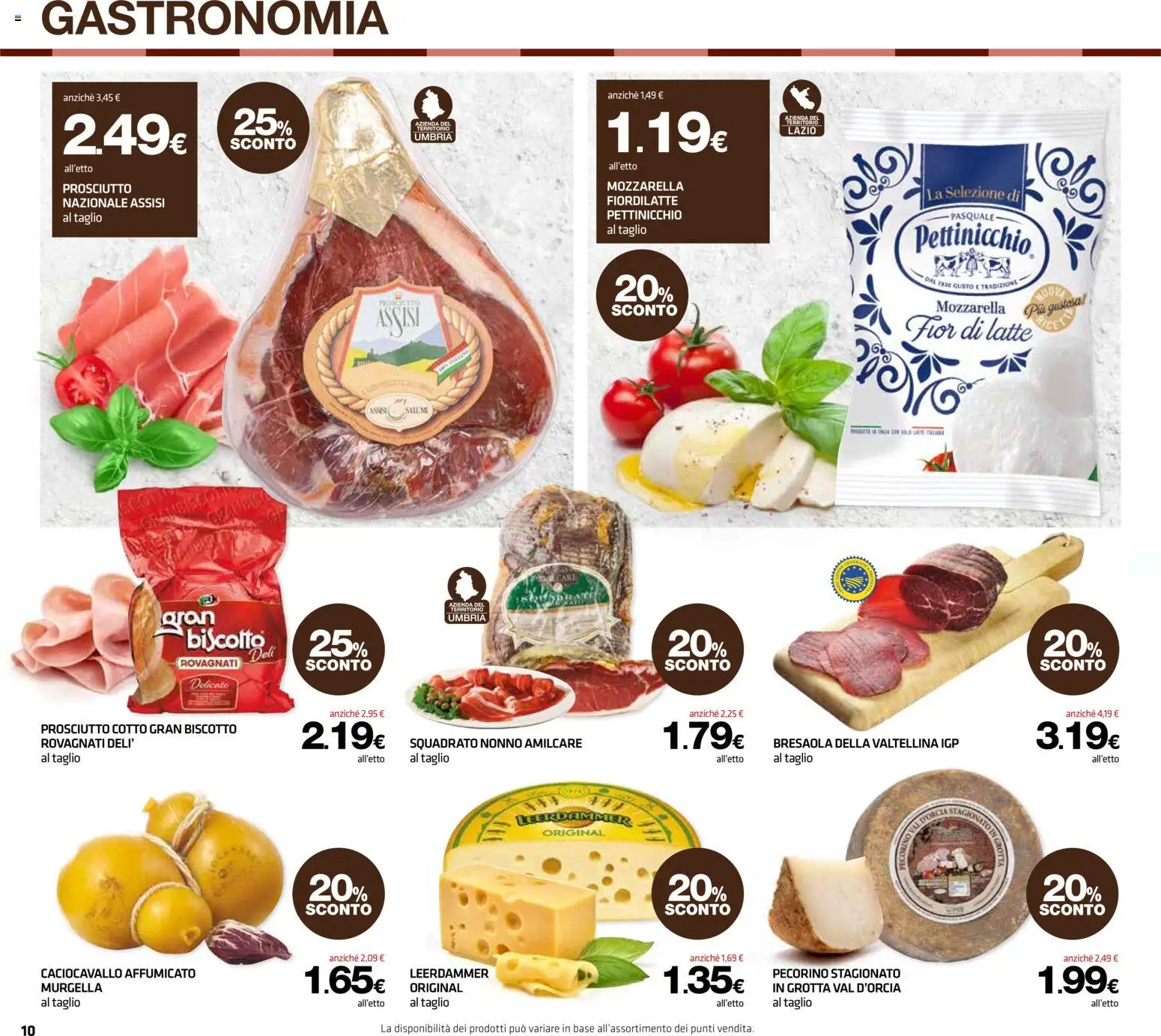 Volantino Superconti del 07.05.2026 | Pagina: 10 | Prodotti: Prosciutto Cotto, Bresaola, Mozzarella, Latte