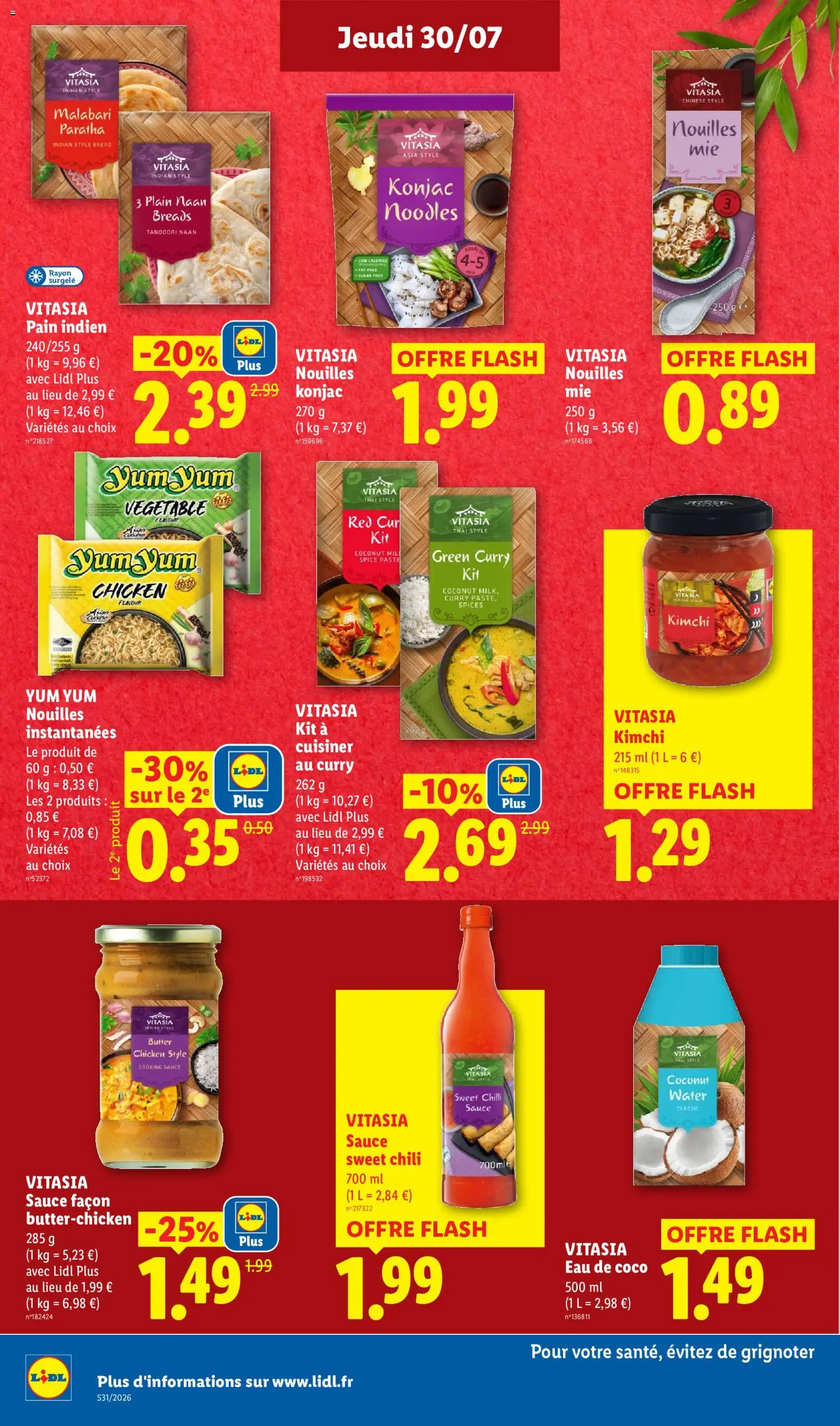 {H1} | Page: 18 | Produits: Curry, Konjac, Eau de coco, Nouilles