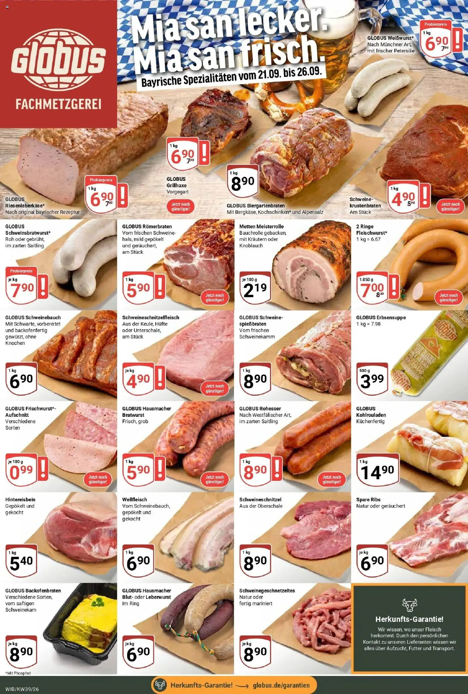 Globus Prospekt Wiesbaden-Nordenstadt (ab 21.09.2026) » Angebote online | Seite: 8 | Produkte: Spezialitäten, Spare ribs, Petersilie, Fleisch