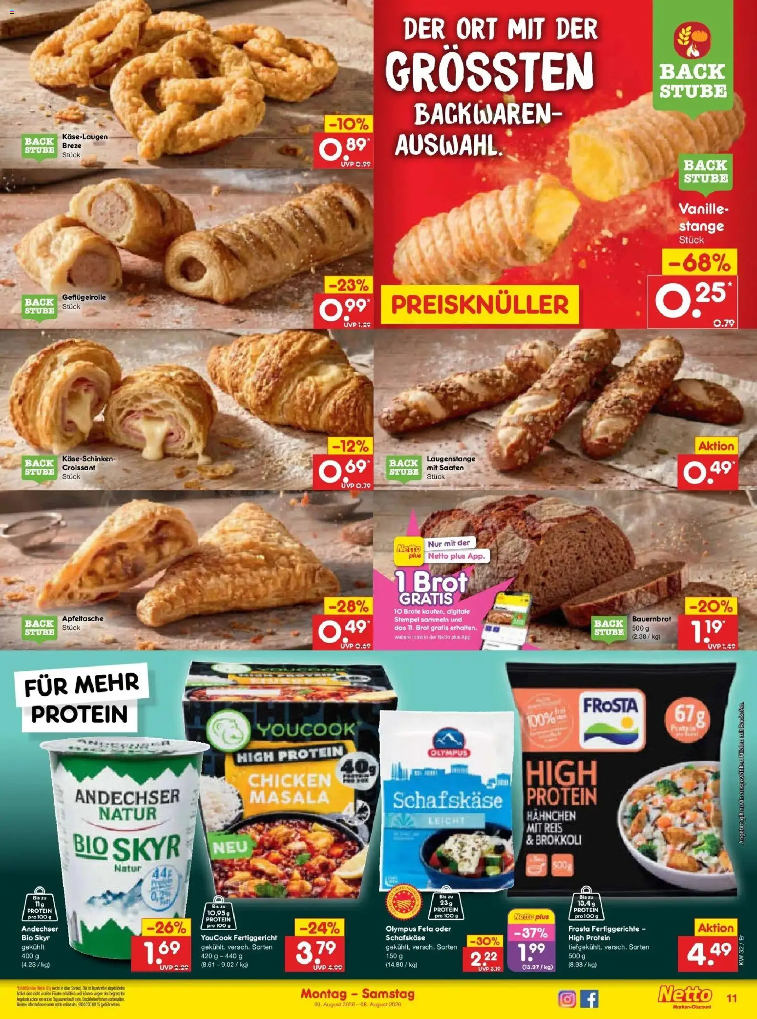 Netto Marken-Discount Prospekt Weimar – gültig ab 03.08.2026 | Seite: 21 | Produkte: Youcook, Croissant, Backofen, Reis