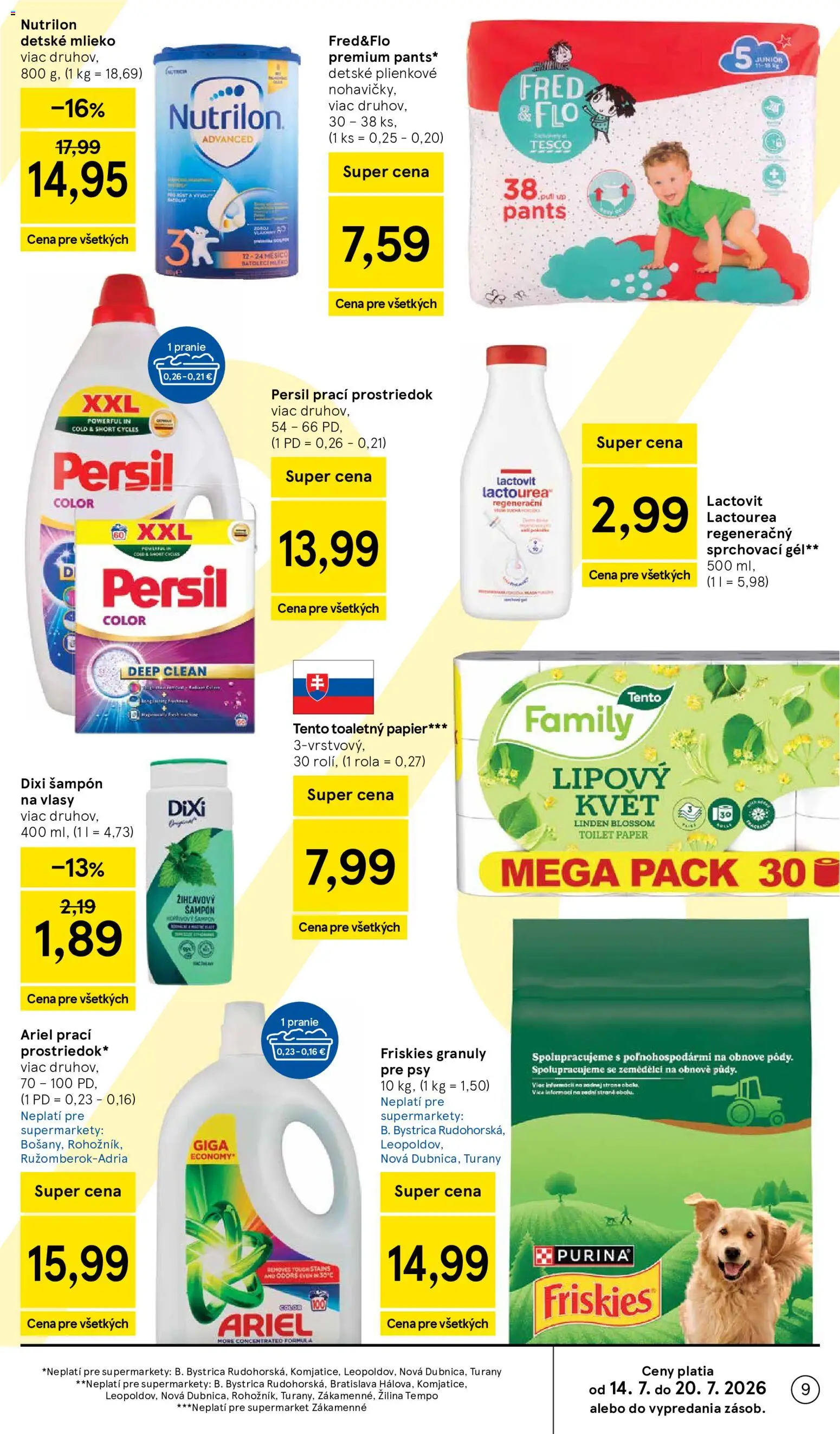 Nové Tesco akcie – leták je platný od 15.07.2026 | Strana: 9