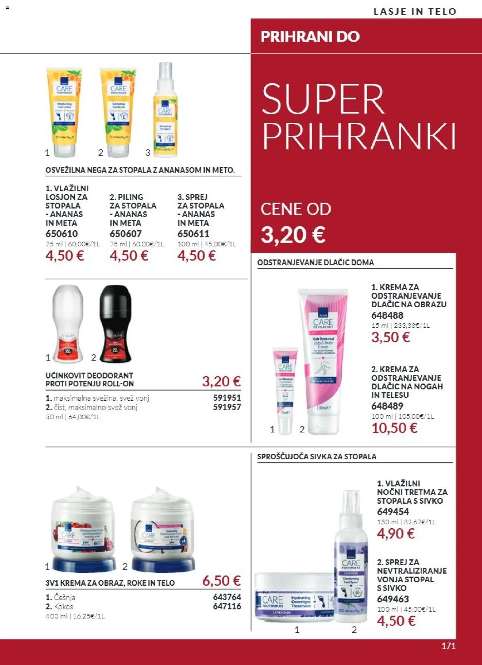 Novi Avon katalog ponudbe – veljaven od 01.10.2026 | Stran: 171 | Izdelki: Krema, Piling, Deodorant, Ananas