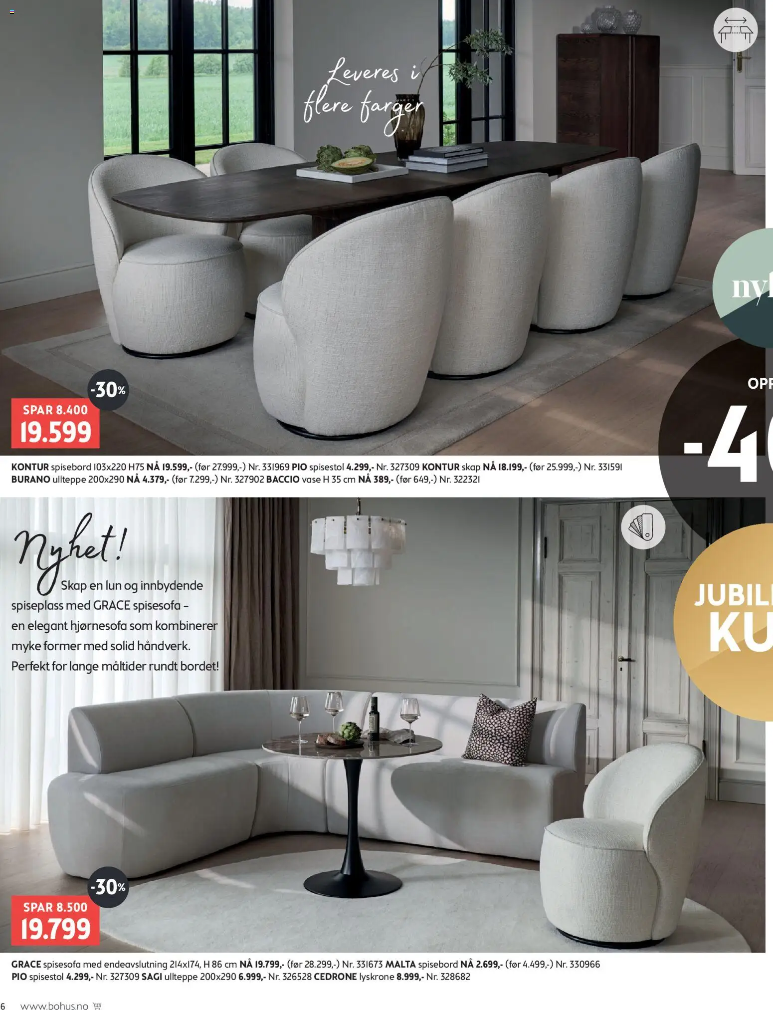 {H1} | Side: 6 | Produkter: Spisebord, Spisesofa, Hjørnesofa, Skap