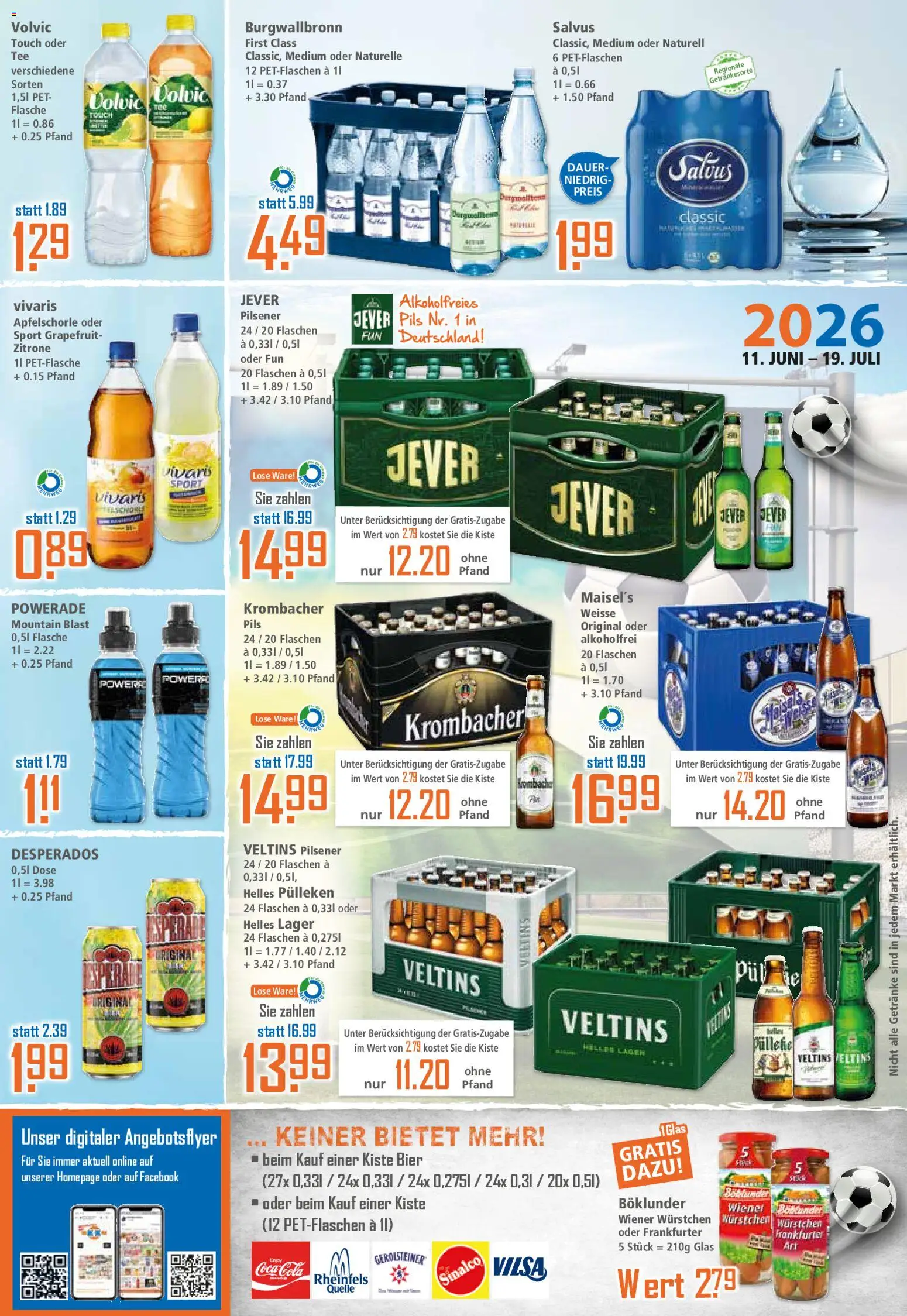 Klaas & Kock Prospekt – gültig ab 15.06.2026 | Seite: 12 | Produkte: Sinalco, Powerade, Veltins, Gerolsteiner