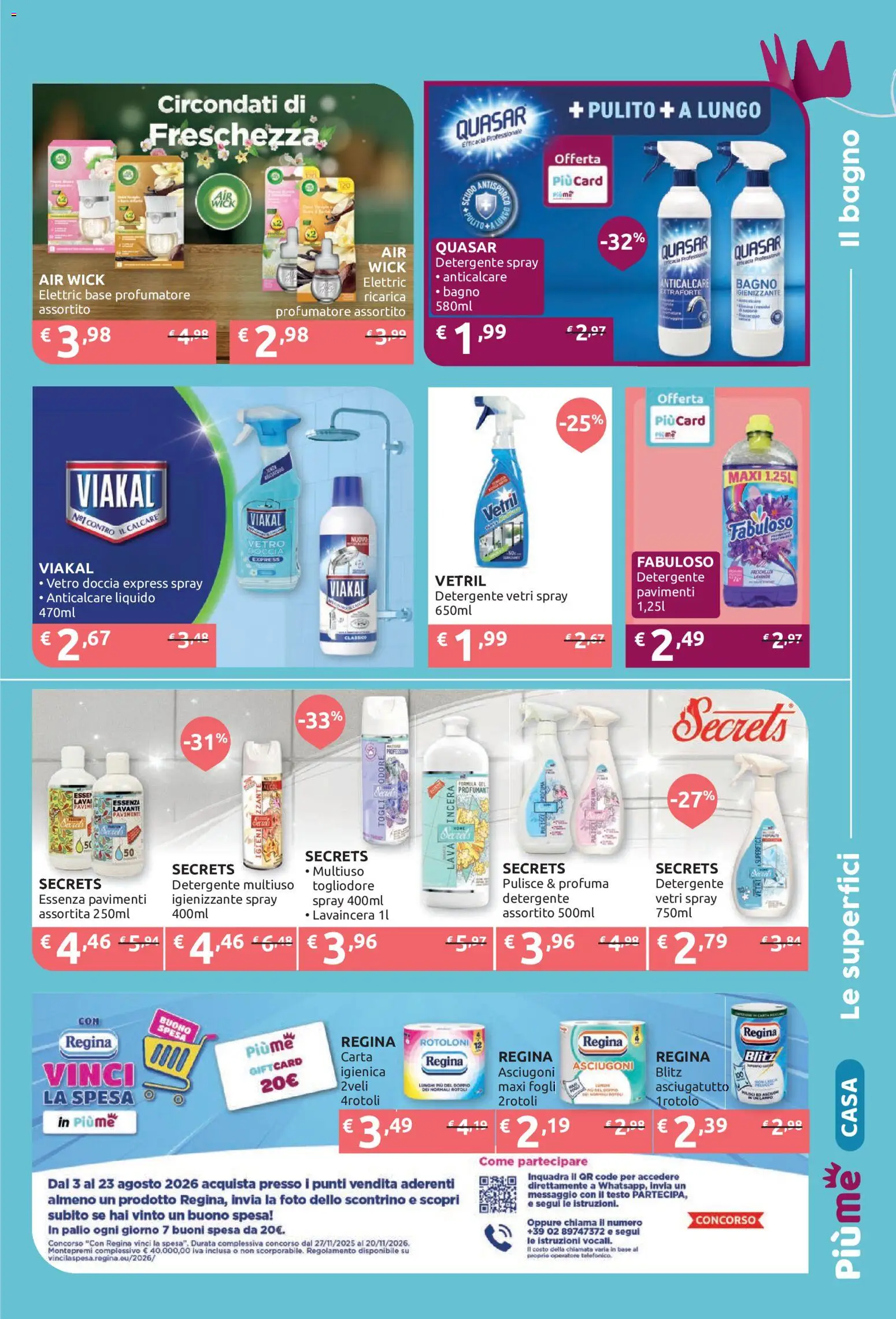 Volantino IperSoap del 03/08/2026 | Pagina: 21 | Prodotti: Detergente, Anticalcare, Asciugatutto, Bagno