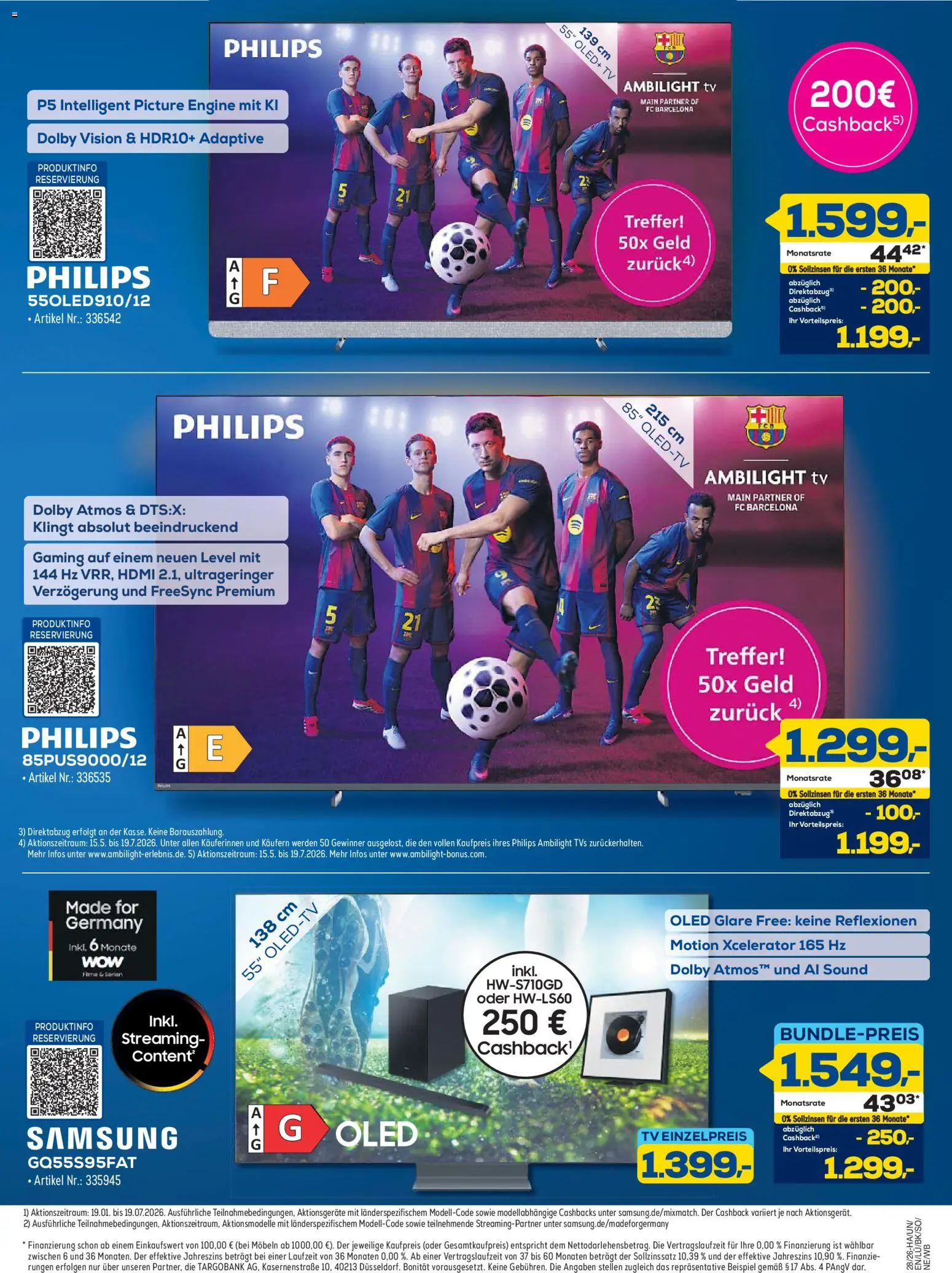 Euronics Prospekt Berlet – gültig ab 25.06.2026 | Seite: 19 | Produkte: Philips, Samsung, TV