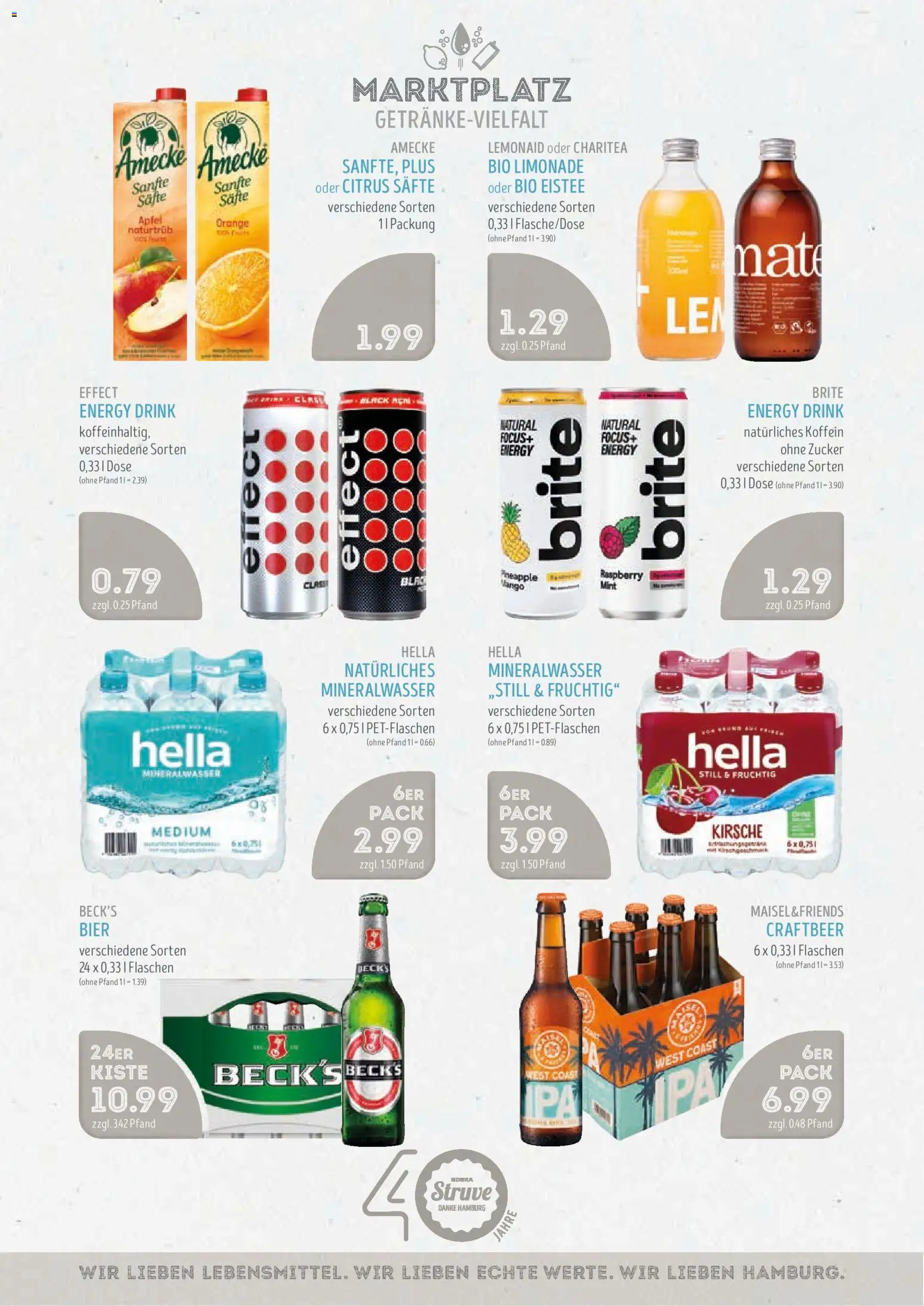 Edeka Struve Prospekt – gültig ab 14.09.2026 | Seite: 13 | Produkte: Bier, Äpfel, Hella, Mango