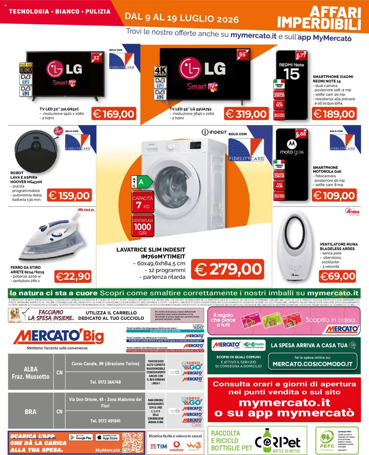 Volantino Mercatò del 09/07/2026 | Pagina: 24 | Prodotti: Xiaomi, Carrello, Smartphone, Robot