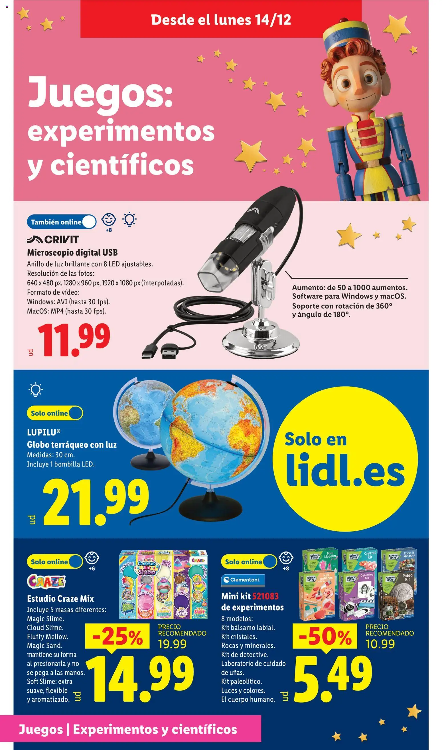 Lidl - Juguetes de aprendizaje │ válido desde el 21/10/2026 | Página: 10 | Productos: Video, MP4, USB, Bombilla