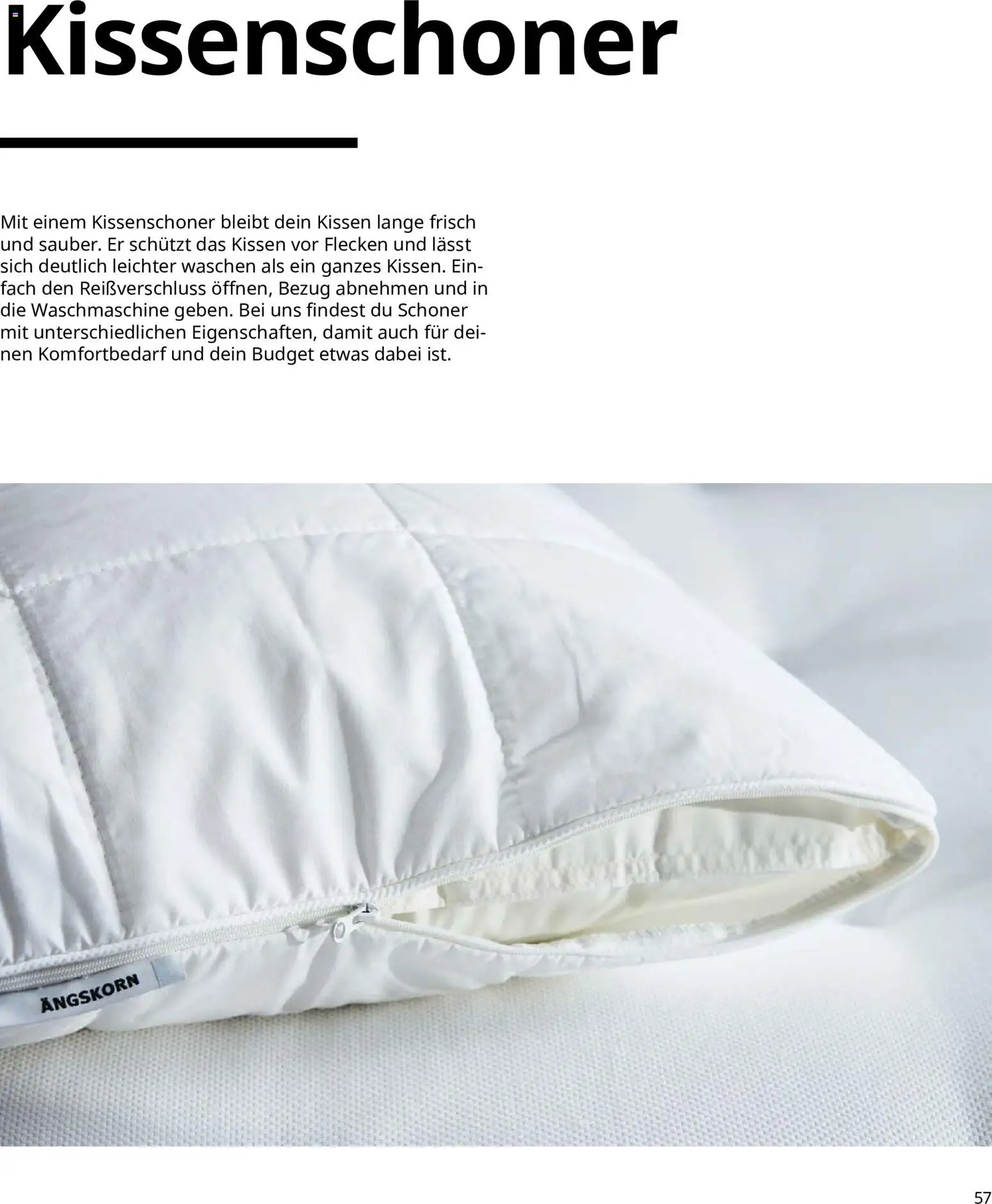 Ikea Prospekt Schlafkomfort – gültig ab 16.09.2026 | Seite: 57 | Produkte: Kissen, Waschmaschine