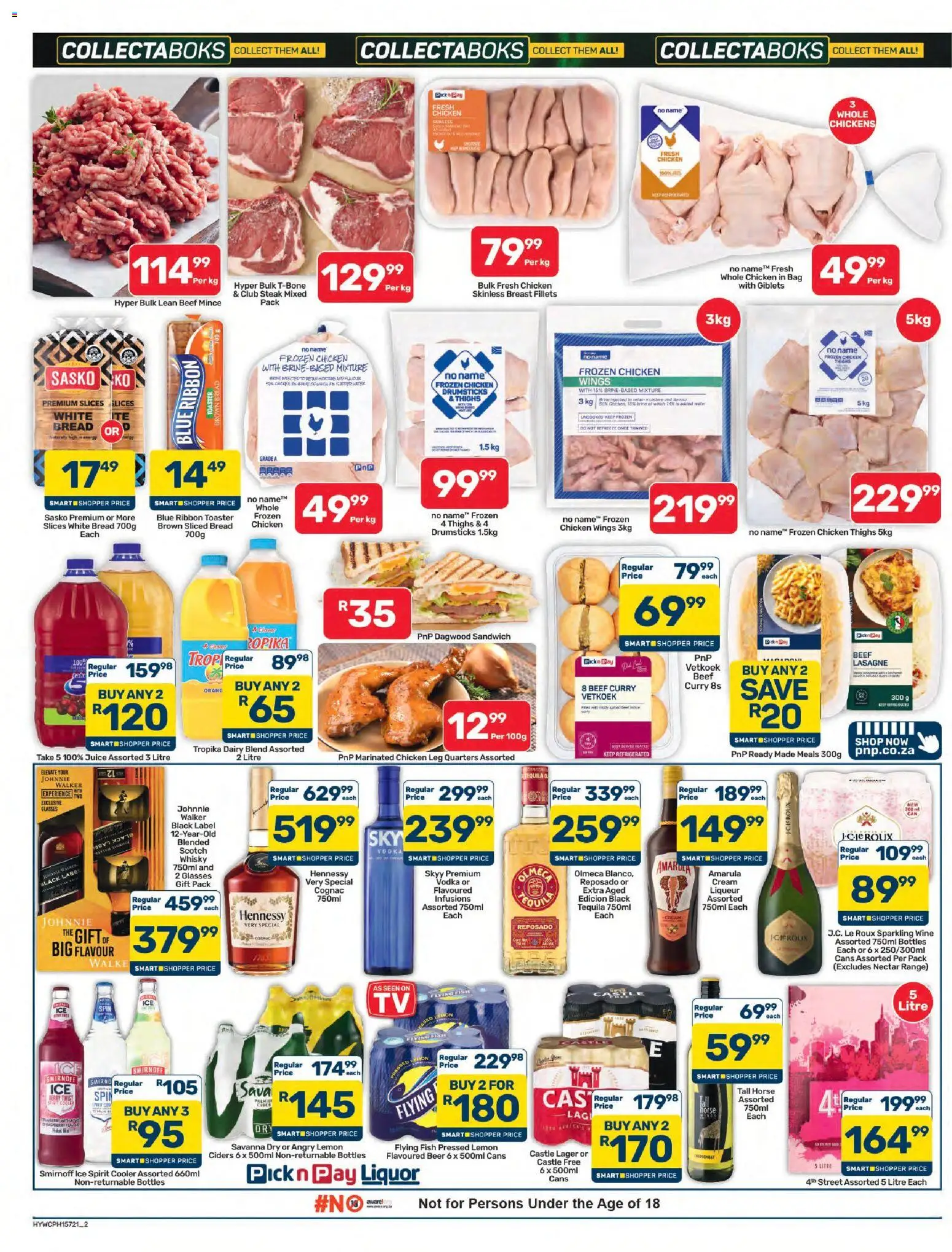 New Pick n Pay catalogue – valid from 23/10/2026 | Page: 2 | Products: Toaster, Chicken wings, Beer, Thighs