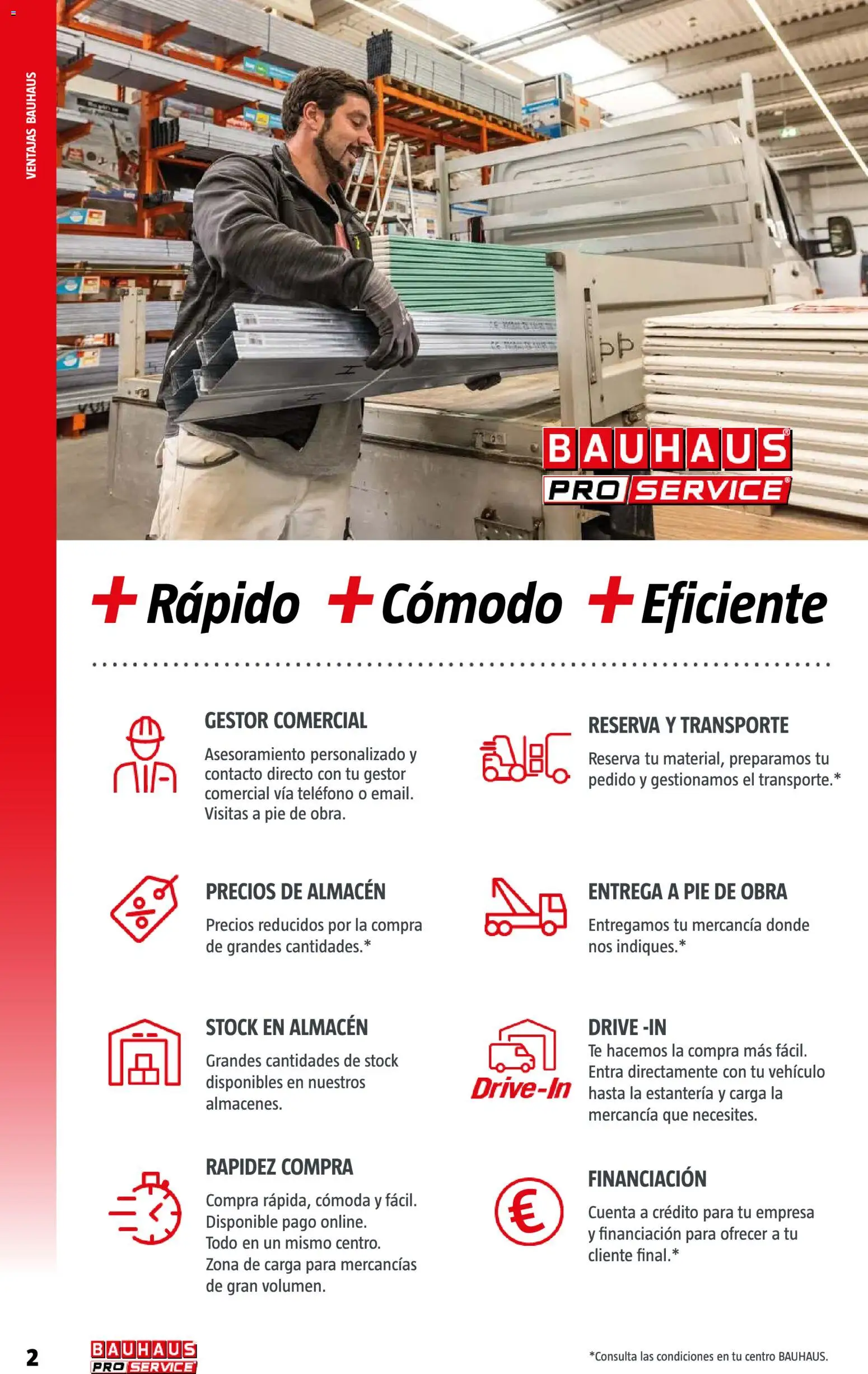 Bauhaus ProService │ válido desde el 11/05/2026 | Página: 2 | Productos: Estantería, Cómoda, Té, Teléfono