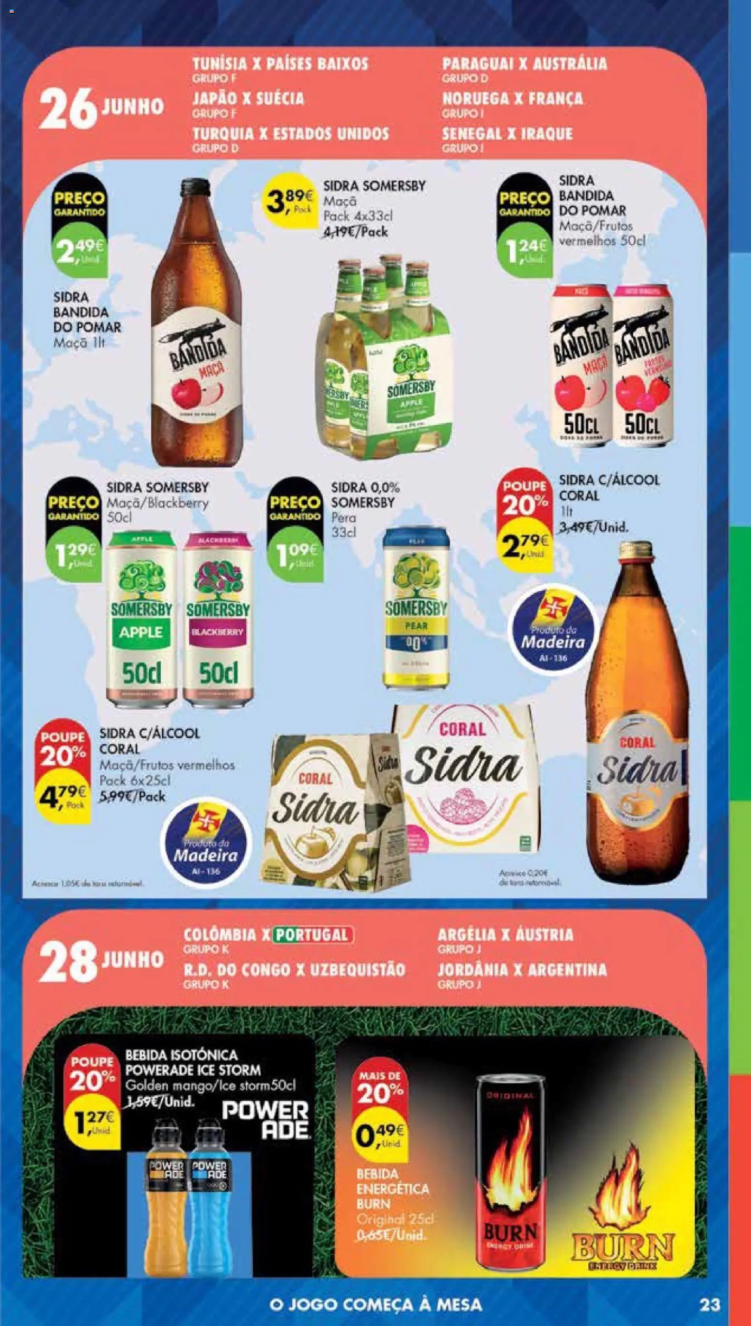 Pingo Doce Poupe Esta Semana Madeira │ válido de 09.06.2026 | Página: 23 | Produtos: Mesa, Maça, Somersby, Bebida