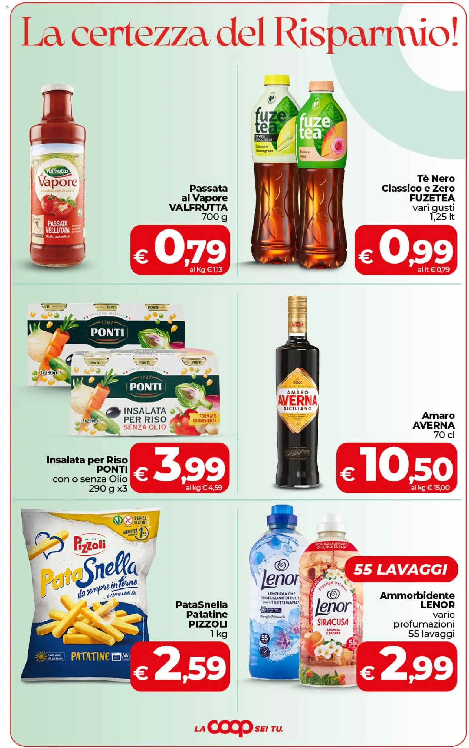 Volantino COOP del 30/06/2026 | Pagina: 3 | Prodotti: Tè, Patatine, Insalata, Amaro