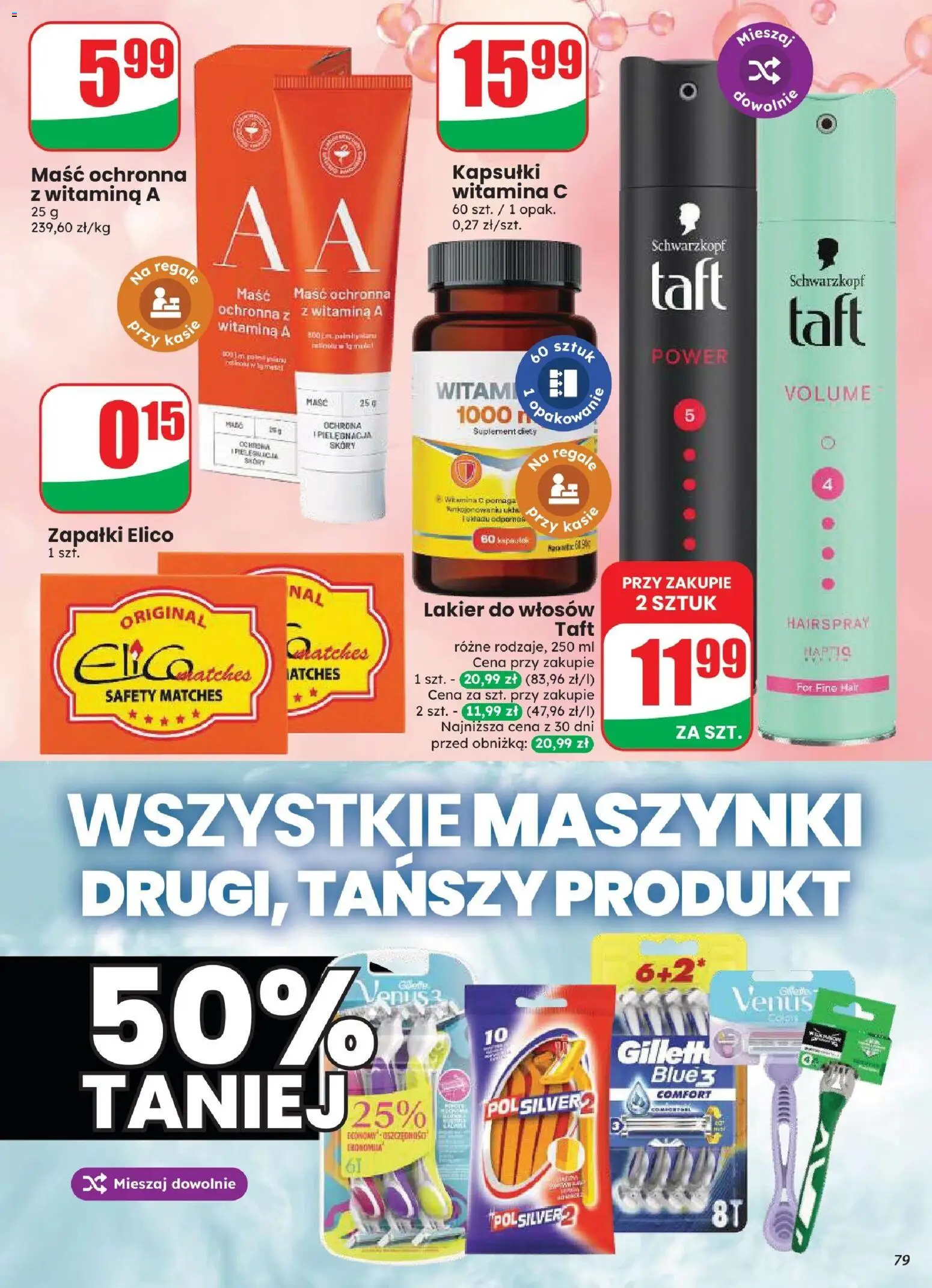 Dino gazetka od 12.08.2026 | Strona: 79 | Produkty: Kapsułki, Lakier do włosów