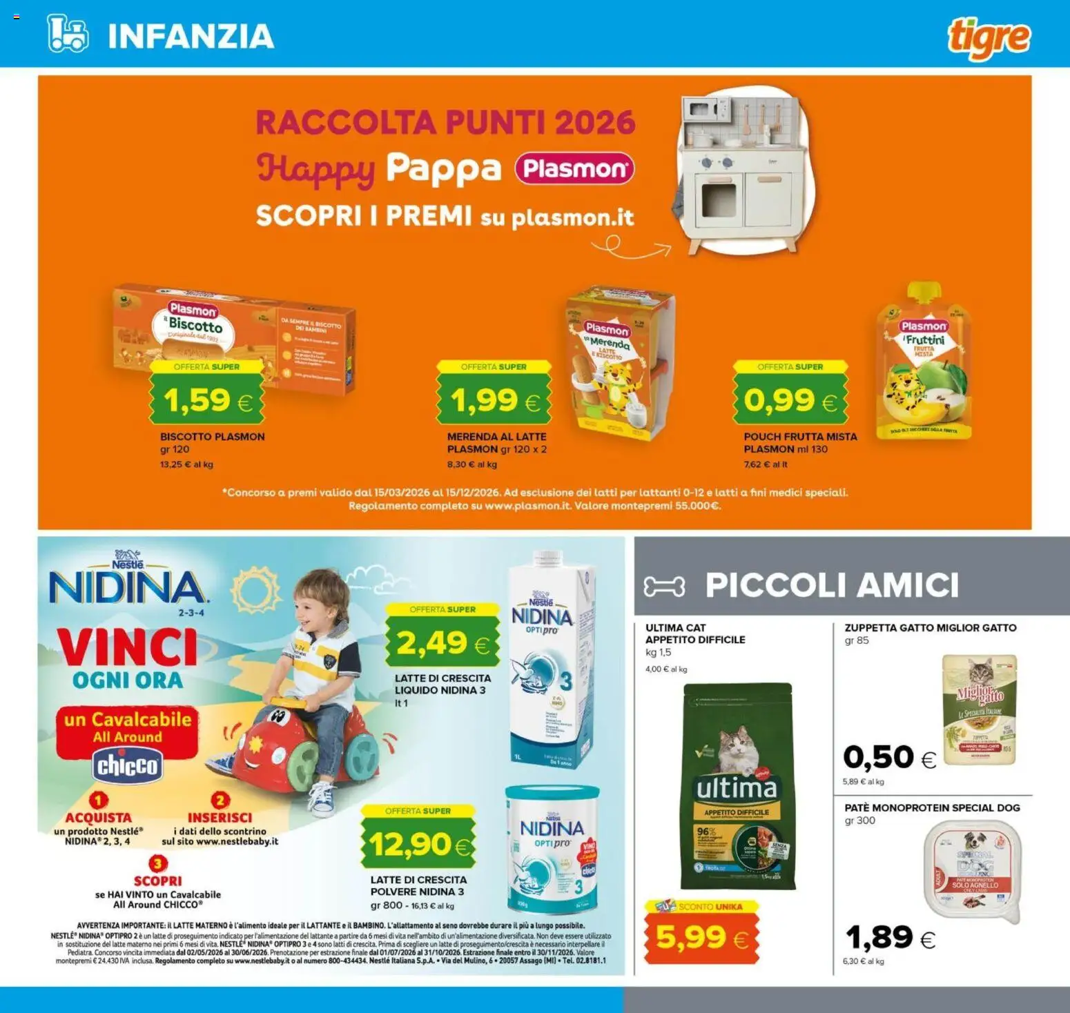 Volantino Tigre del 02/07/2026 | Pagina: 25 | Prodotti: Paté, Frutta, Latte, Agnello