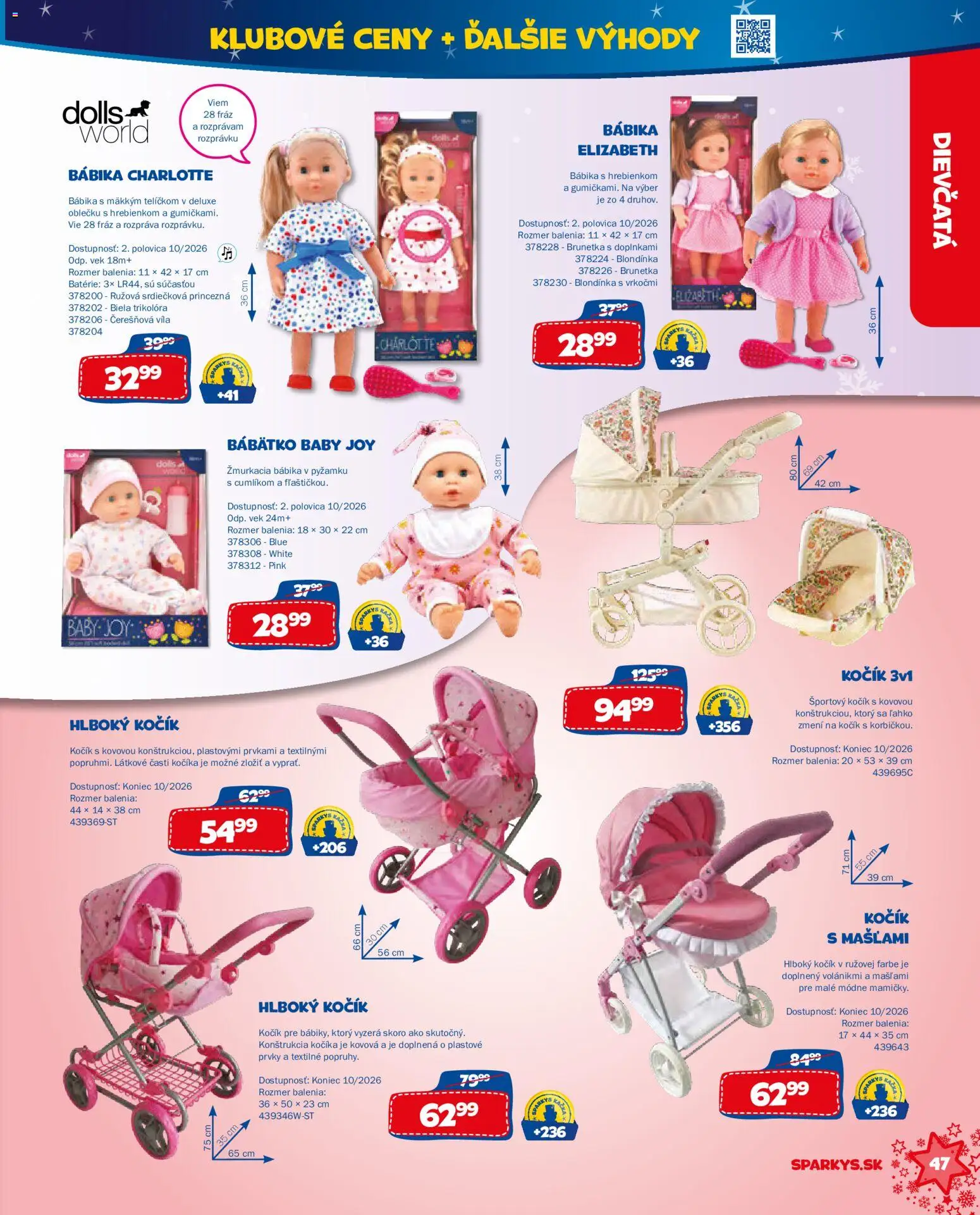 Nové ALLTOYS akcie – leták je platný od 06.10.2026 | Strana: 47 | Produkty: Batérie, Bábika