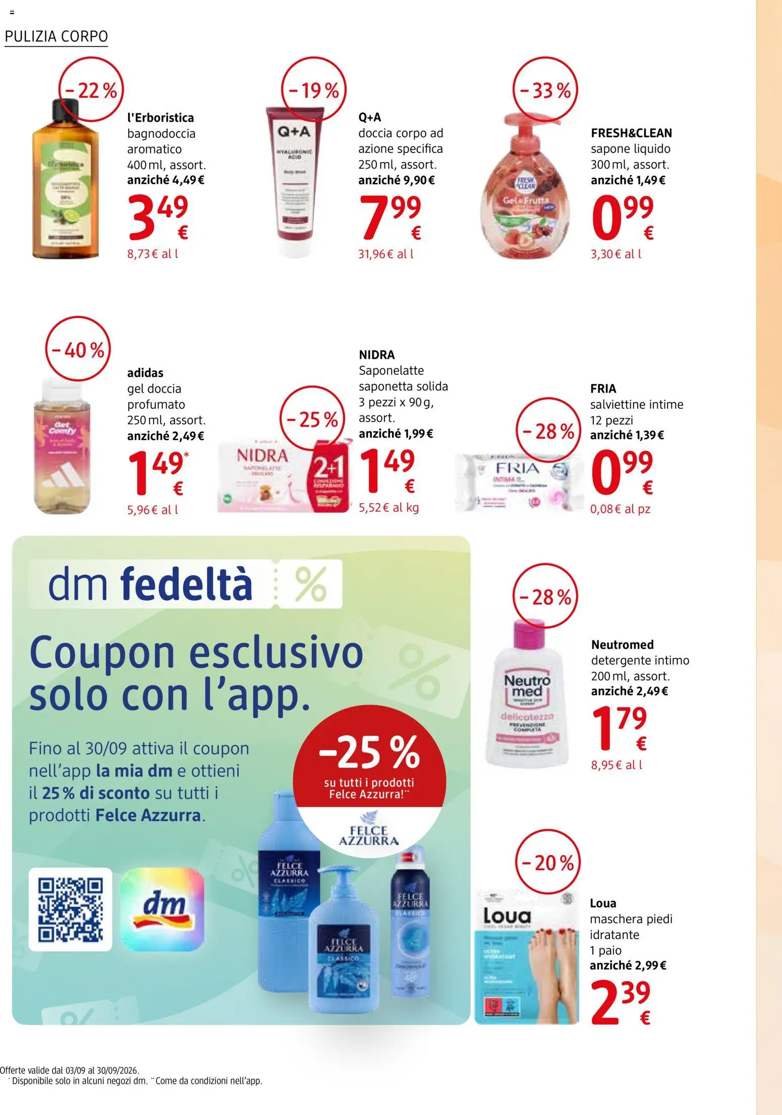 Volantino dm drogerie markt del 03/09/2026 | Pagina: 4 | Prodotti: Detergente intimo, Detergente, Intimo, Saponetta