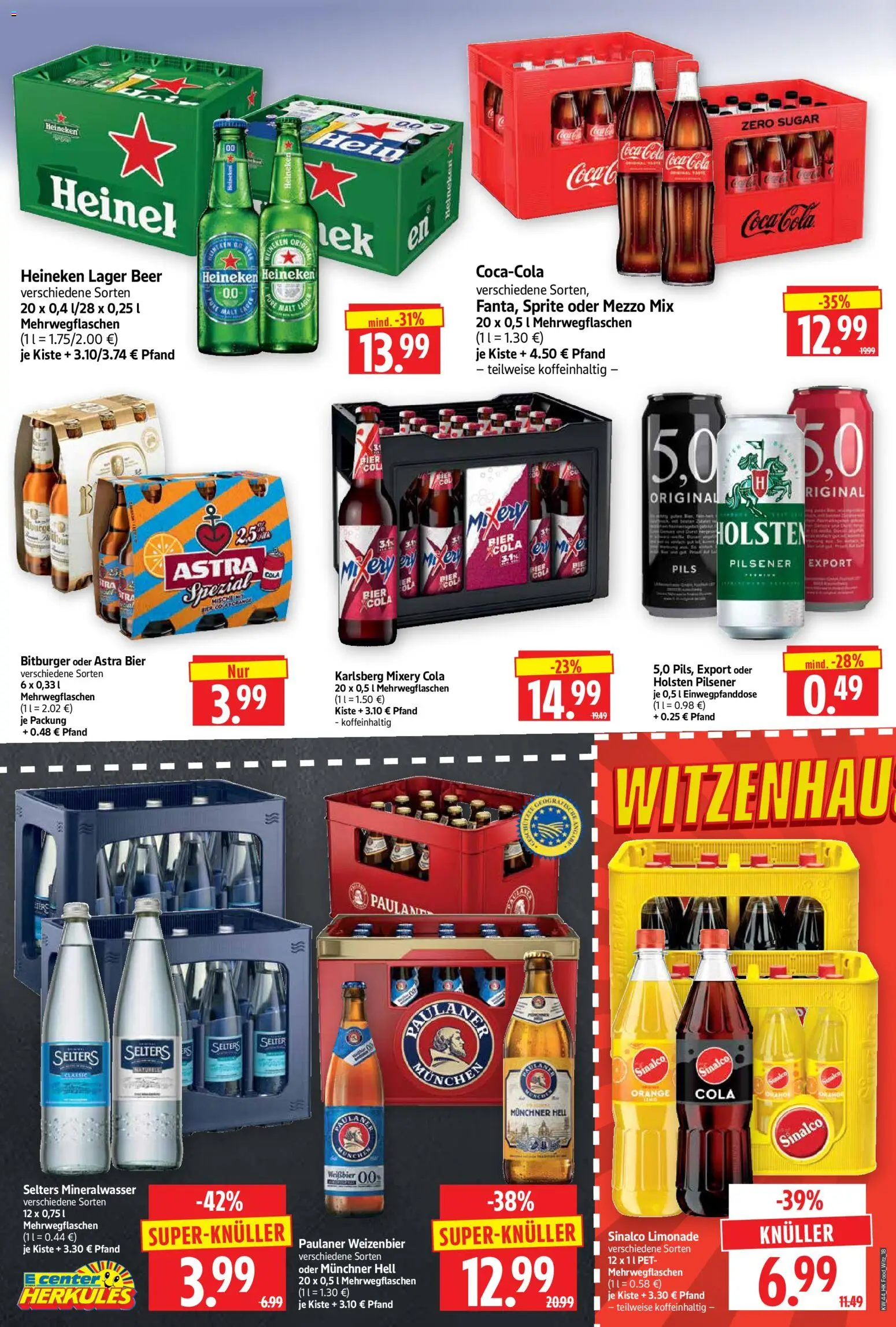 HERKULES Prospekt – gültig ab 26.10.2026 | Seite: 18 | Produkte: Coca cola, Cola, Limonade, Holsten