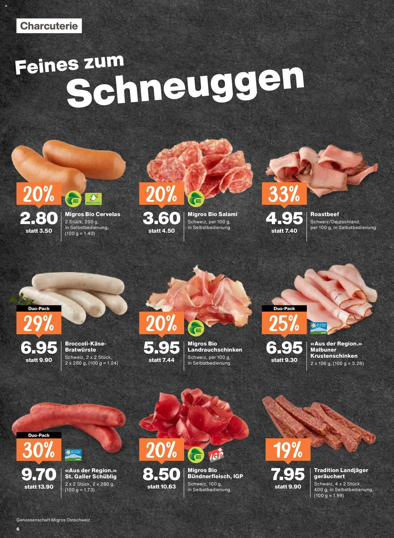 Migros aktionen – gültig ab 28.05.2026 | Seite: 6 | Produkte: Salami, Tabasco Sauce