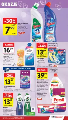 Pogląd oferty "Intermarche gazetka" - ważna od 16.07.2026 | Strona: 39 | Produkty: Persil, Cleaner, Kapsułki do prania, Proszek do prania