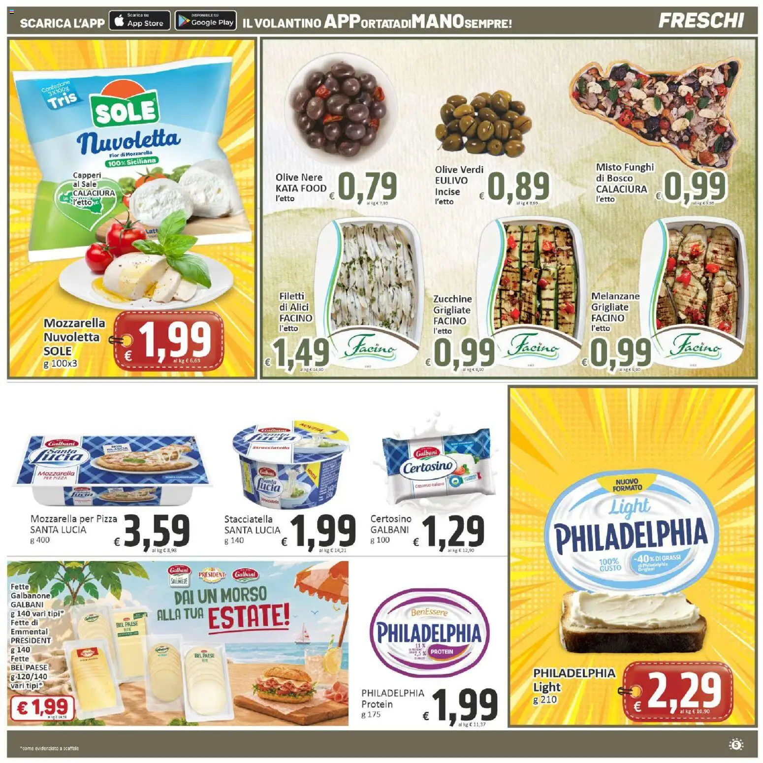 Volantino Paghi Poco del 01/09/2026 | Pagina: 5 | Prodotti: Sale, Olive, Zucchine, Alici