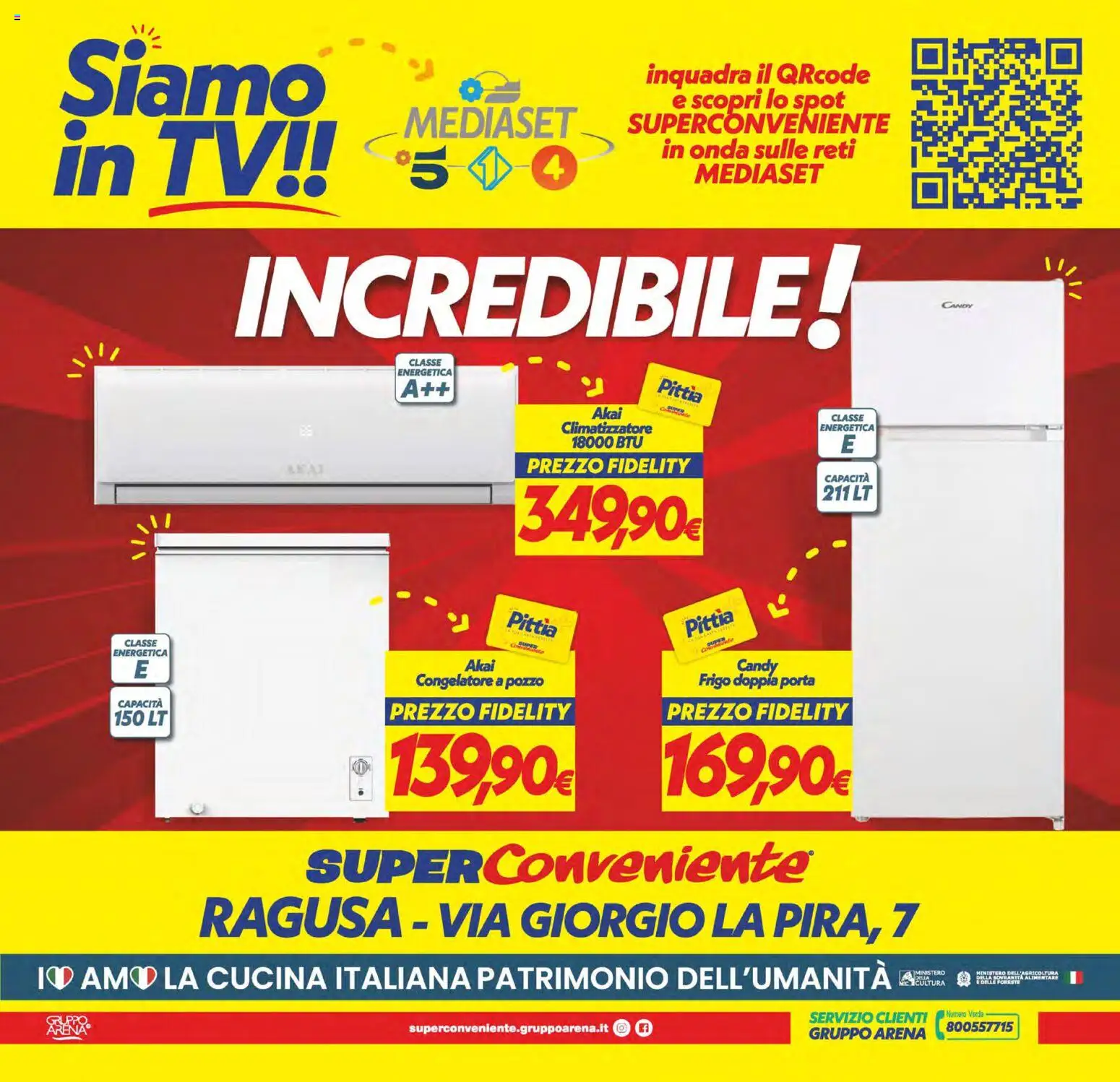 Volantino SuperConveniente del 29.05.2026 | Pagina: 24 | Prodotti: Climatizzatore, TV, Congelatore