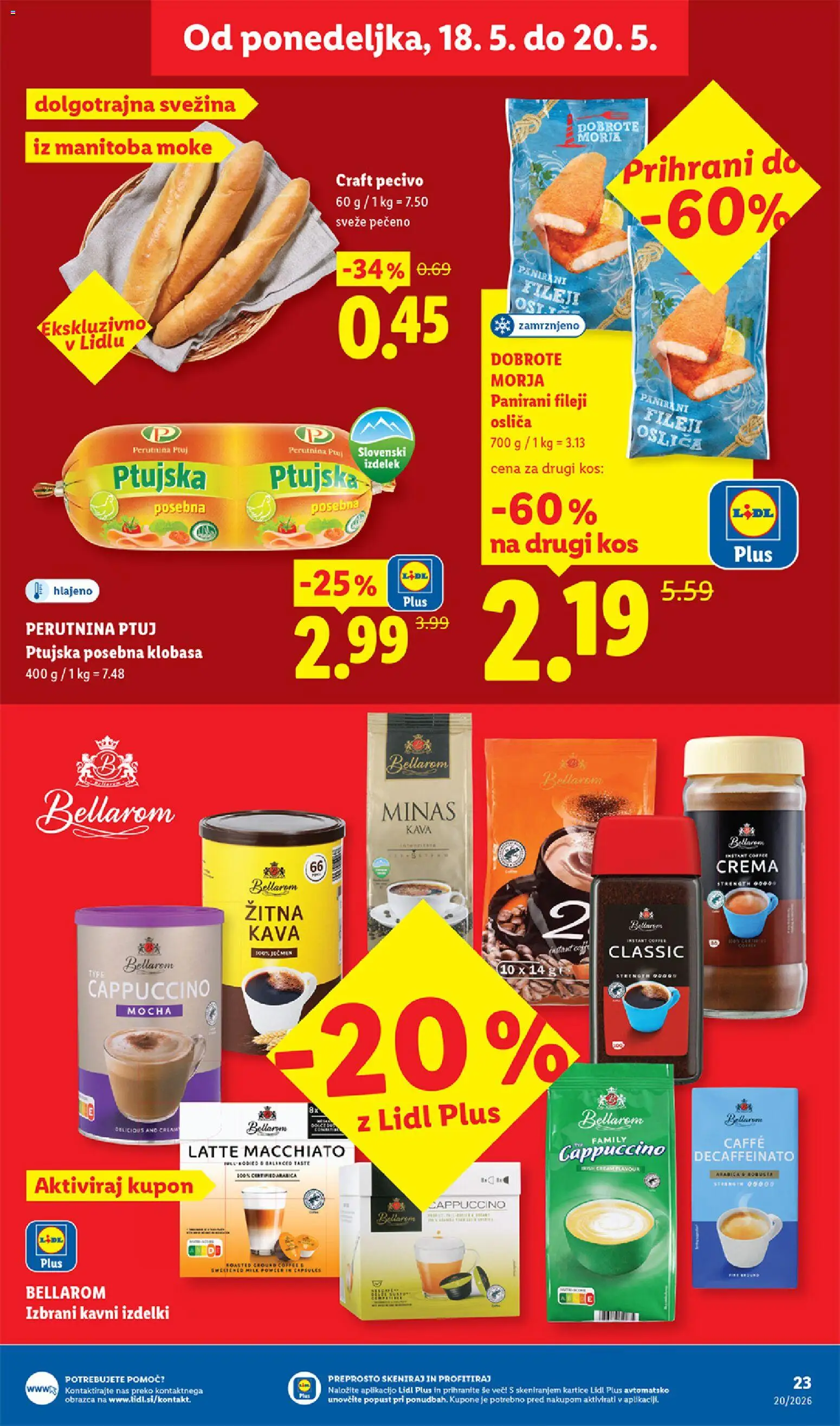 Novi Lidl katalog ponudbe – veljaven od 14.05.2026 | Stran: 51 | Izdelki: Kos, Kava
