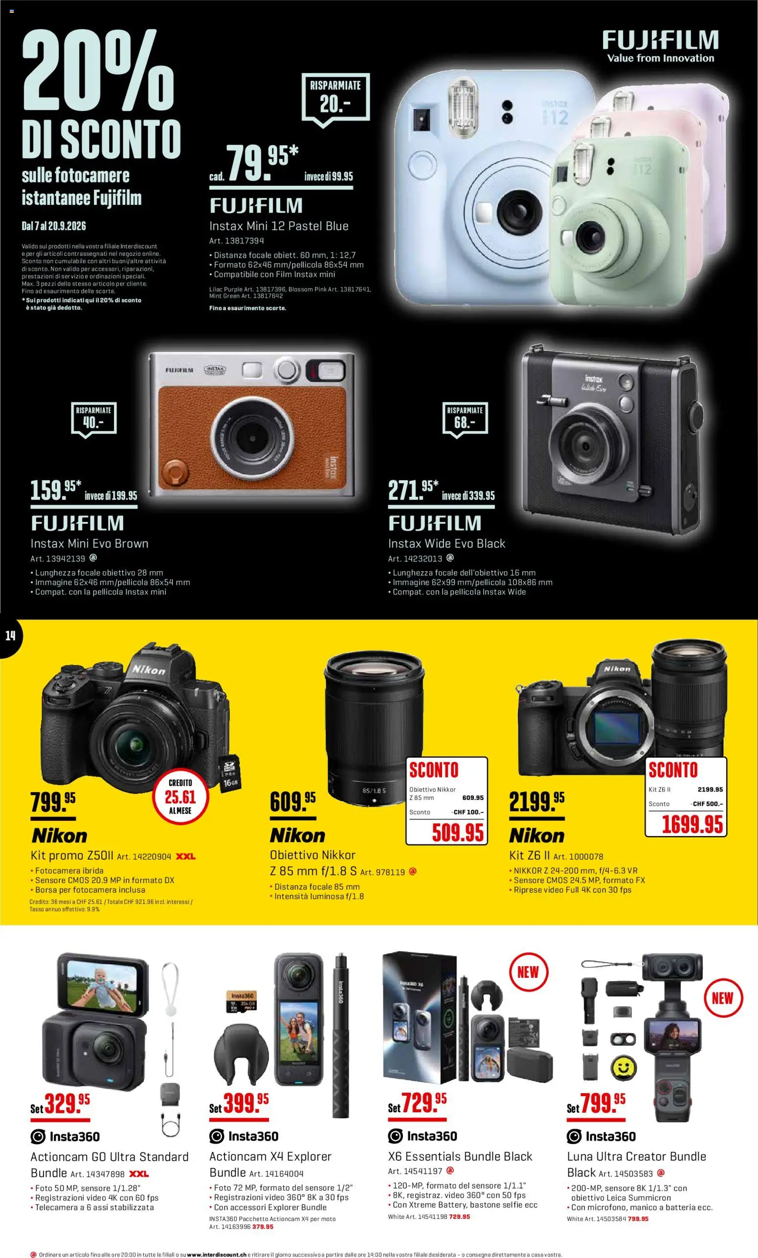 Interdiscount aktionen Offerti – gültig ab 07.09.2026 | Seite: 14 | Produkte: Video