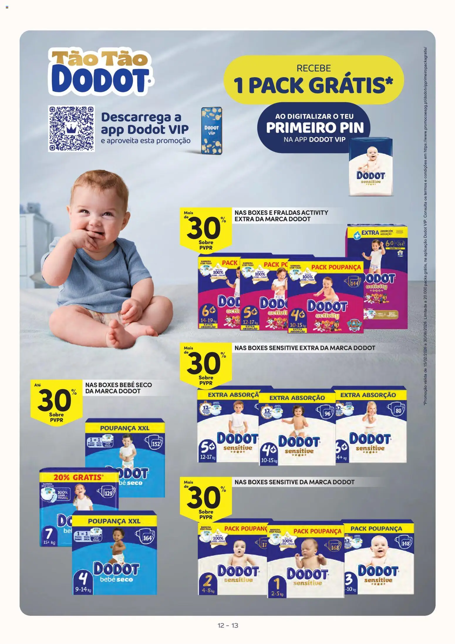Continente Bebé Verão │ válido de 30/06/2026 | Página: 13 | Produtos: PC, Fraldas
