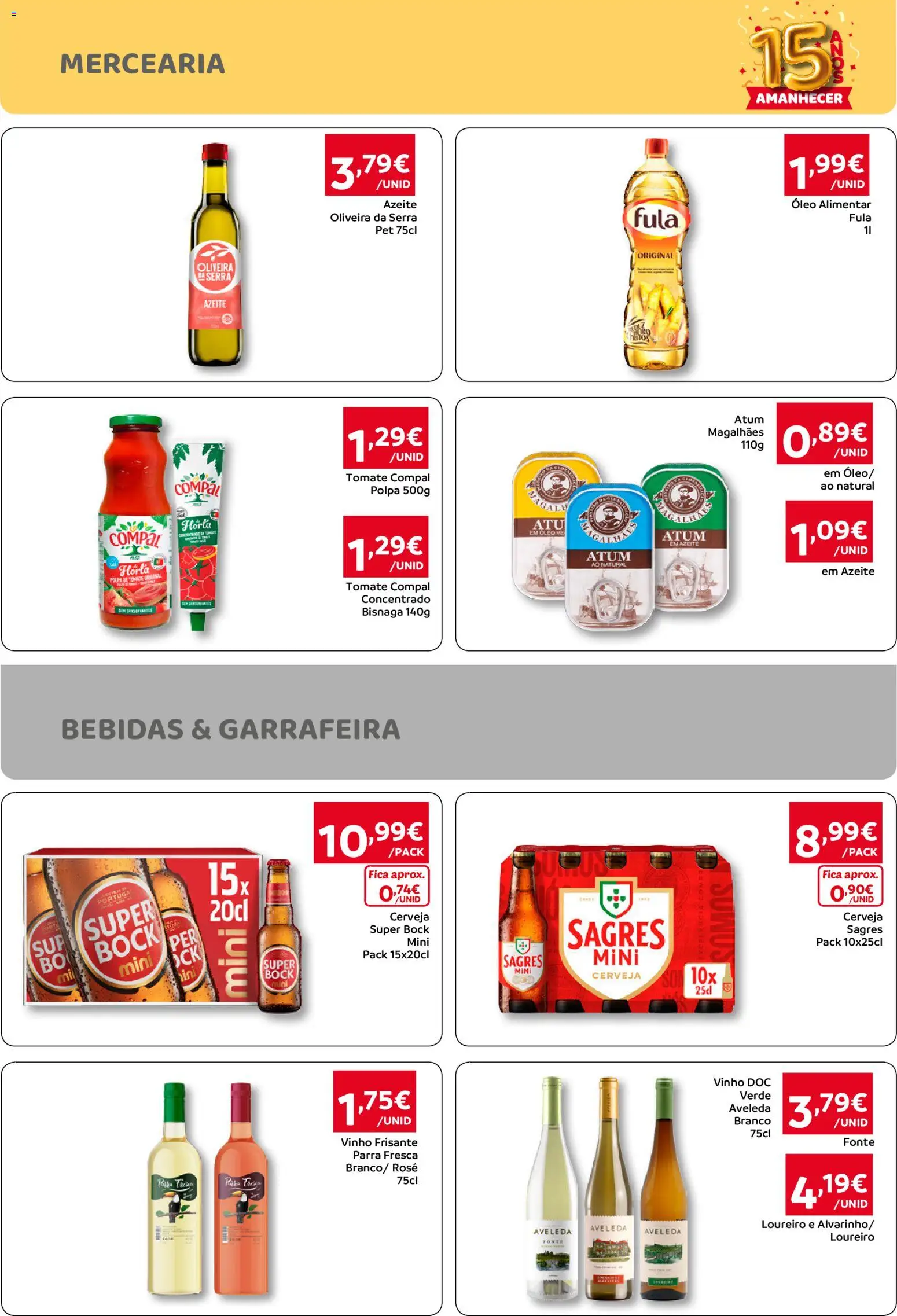 Amanhecer Folheto Madeira │ válido de 30/07/2026 | Página: 4 | Produtos: Super bock, Óleo, Cerveja, Tomate