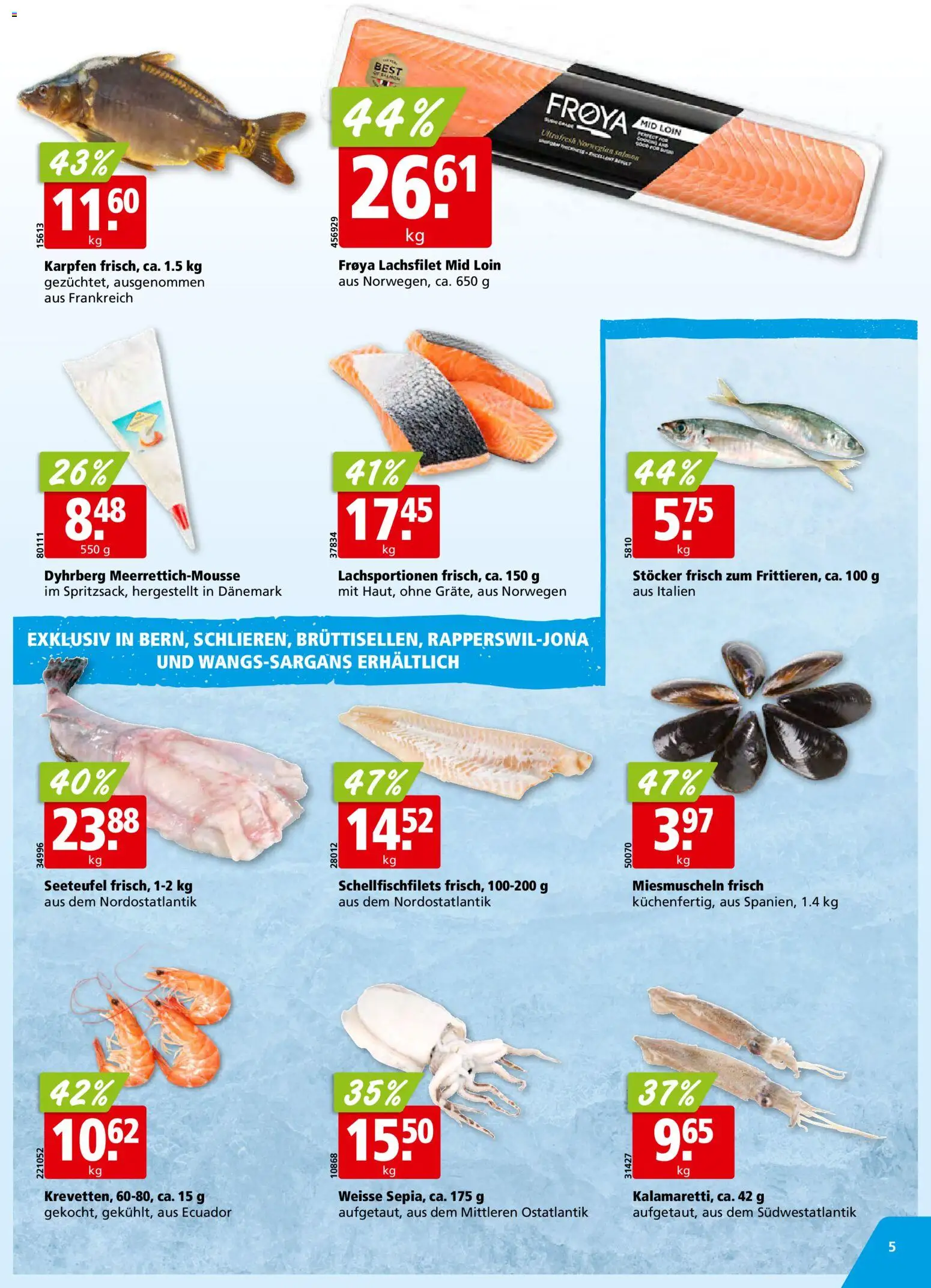 Aligro aktionen Schlieren, Gossau SG, Frauenfeld, Rapperswil-Jona, Sargans, Bern – gültig ab 28.09.2026 | Seite: 5
