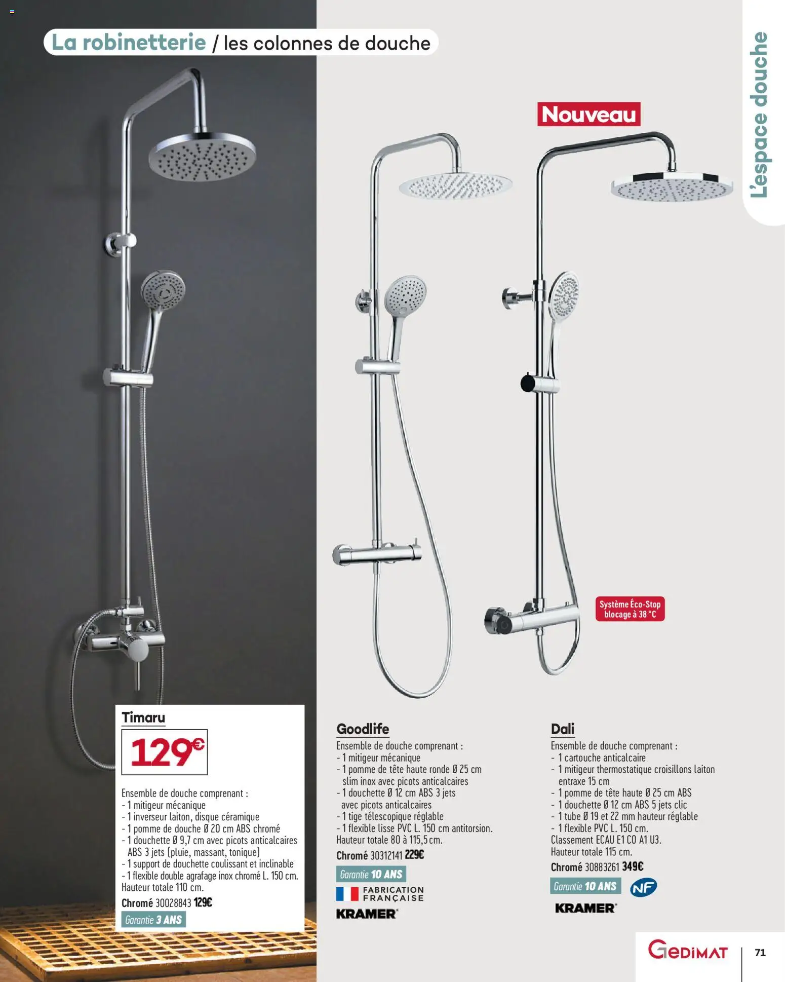 {H1} | Page: 71 | Produits: Pomme, Tonique, Douche, Cartouche
